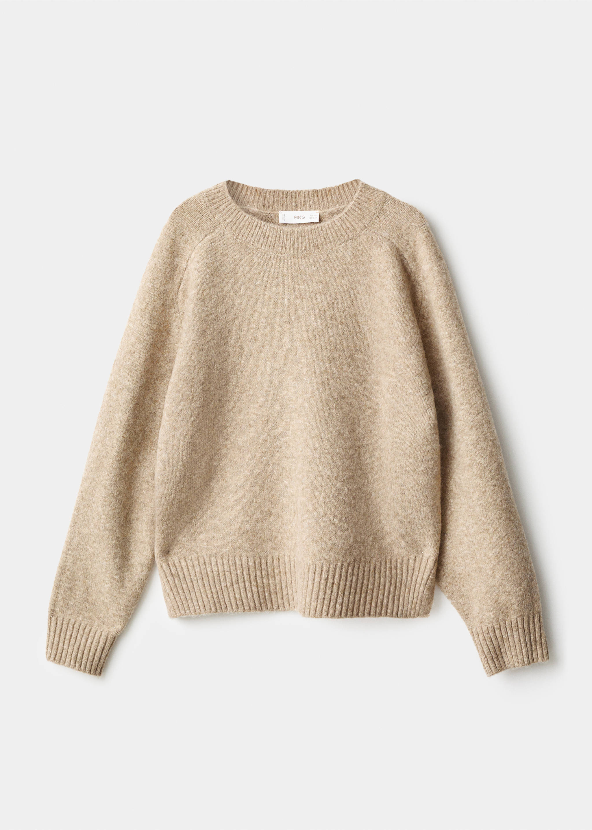 Pull-over maille côtelée - Article sans modèle, Marron moyen. Ref: 17007799-00.