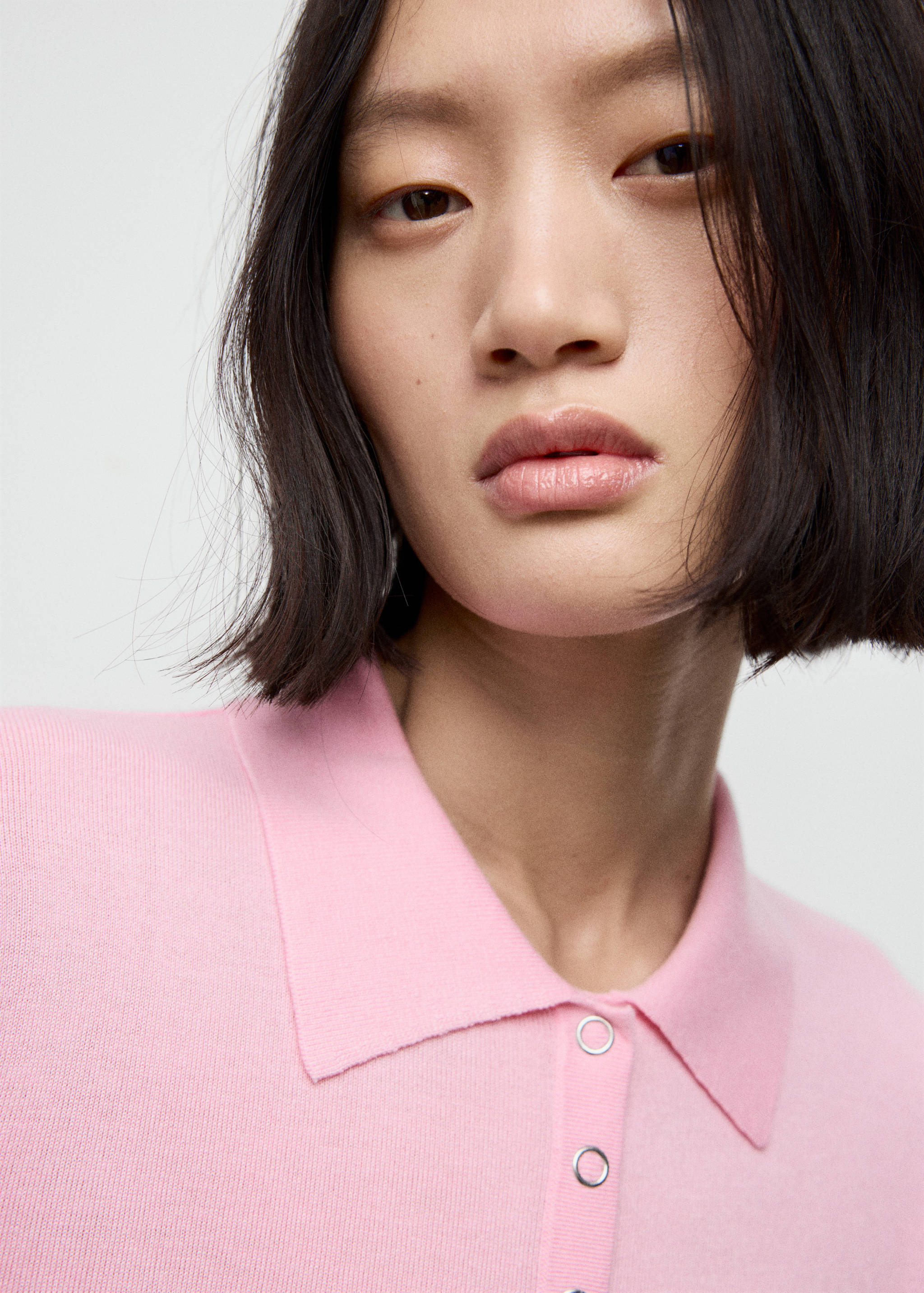 Long-sleeved polo-neck sweater - Details of the article 1