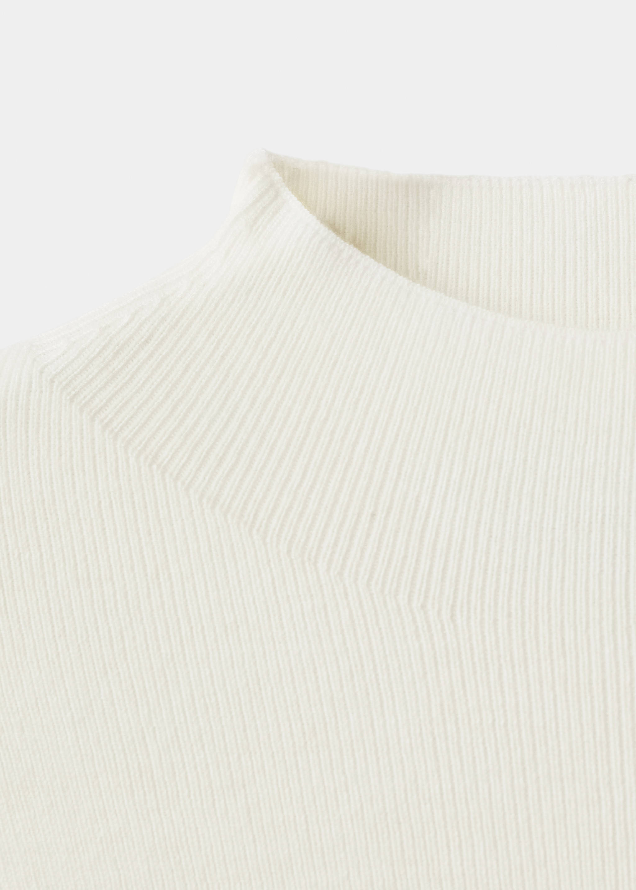 Fitted sweater with perkins neck - Details of the article 8