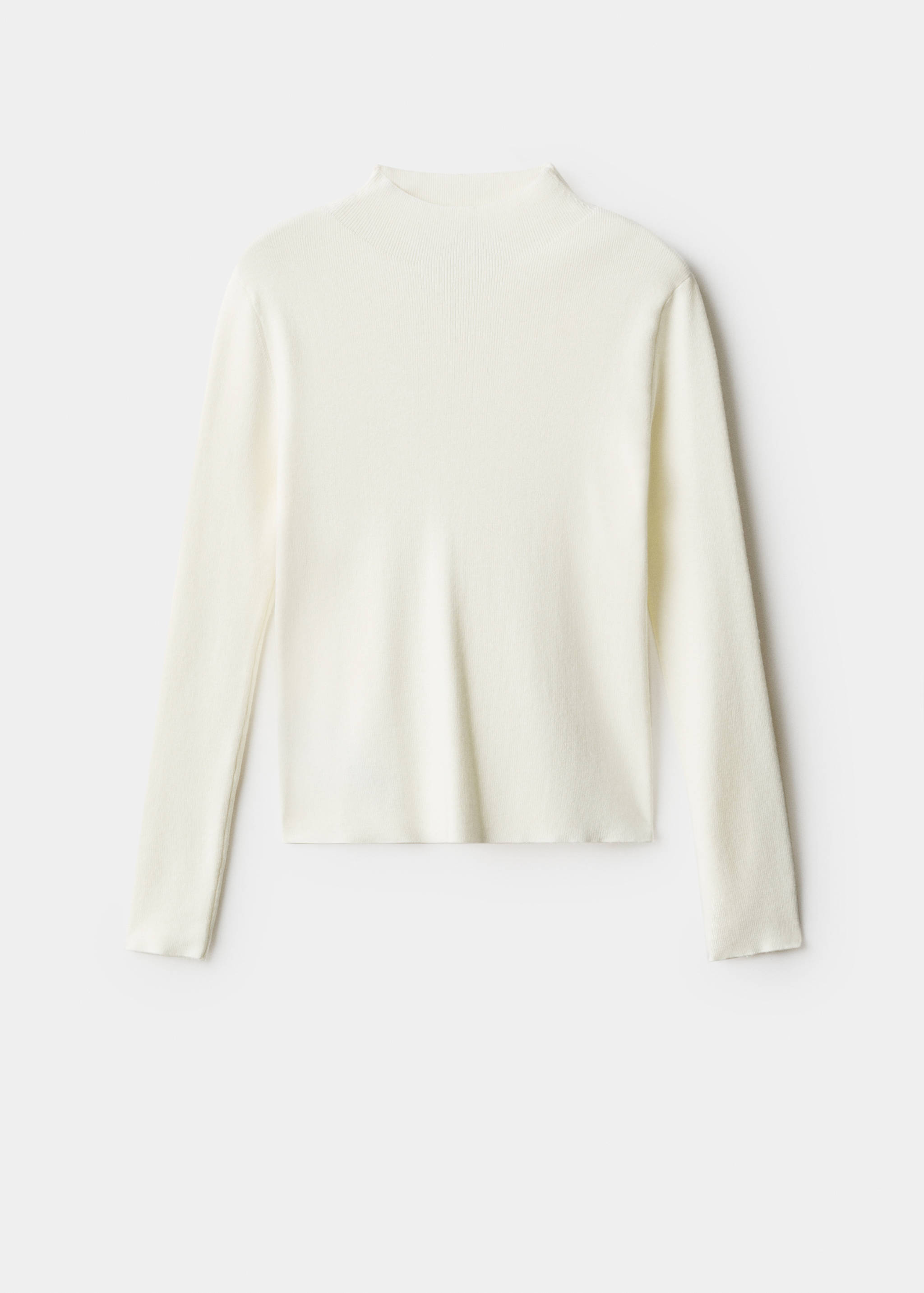 Fitted sweater with perkins neck - Article without model