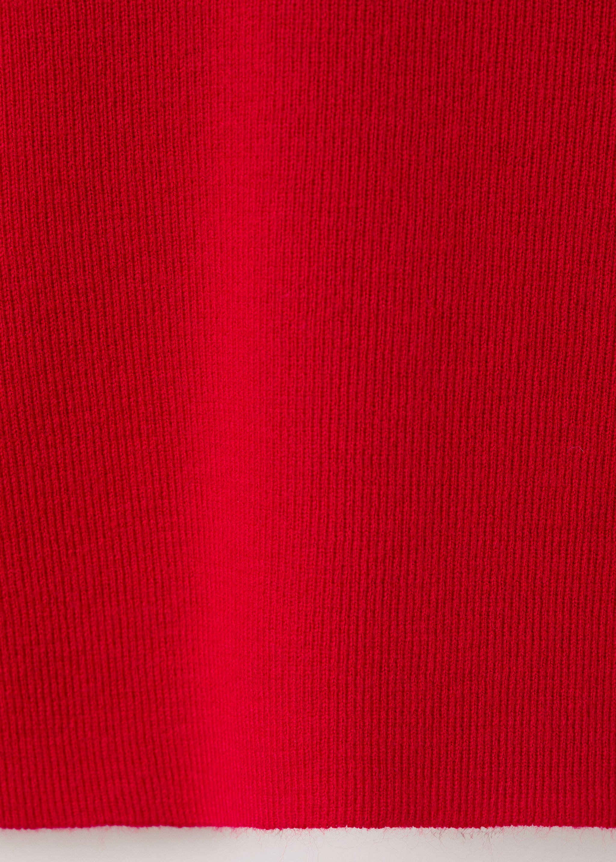 Fitted sweater with perkins neck - Details of the article 0