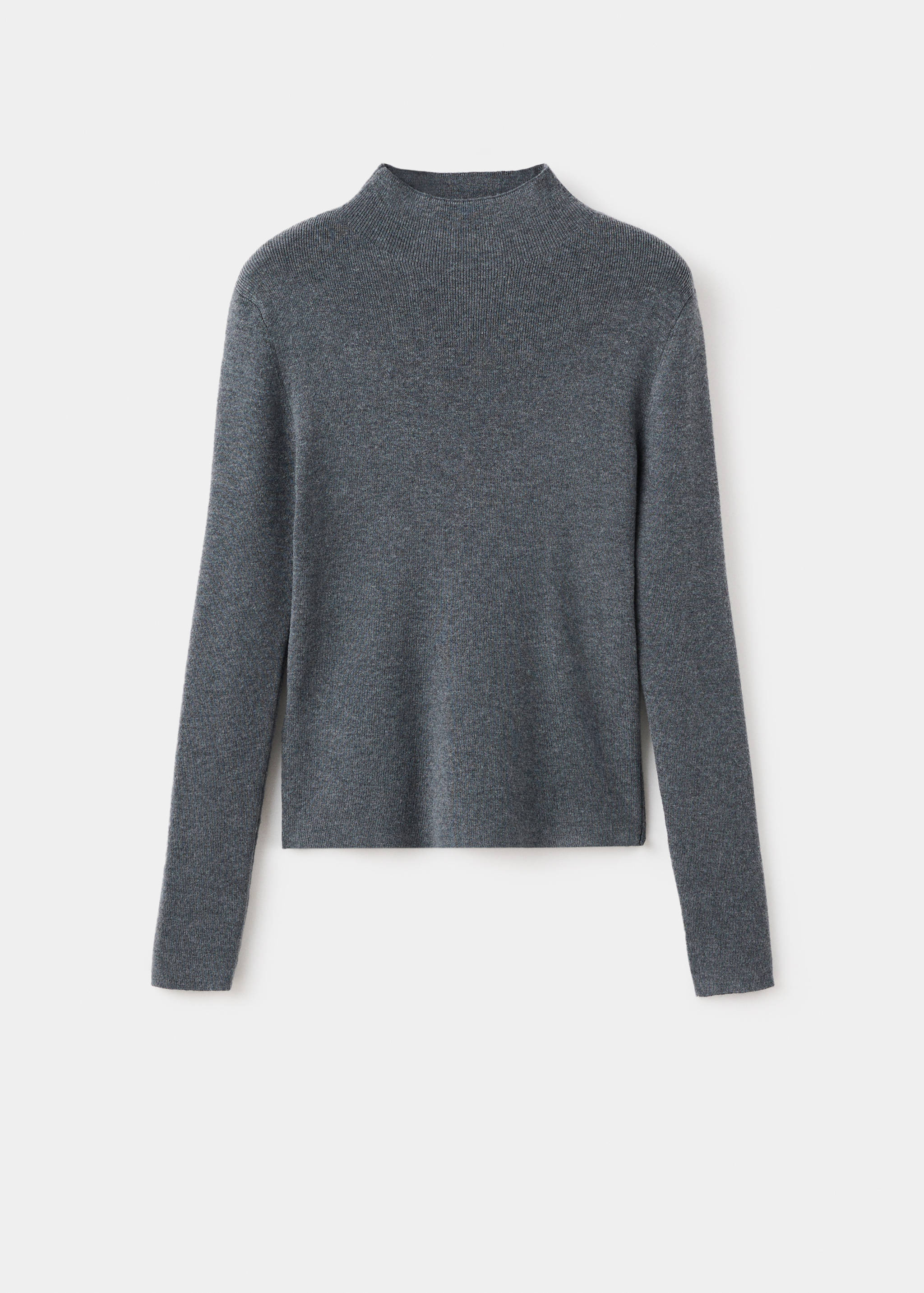 Fitted sweater with perkins neck - Article without model
