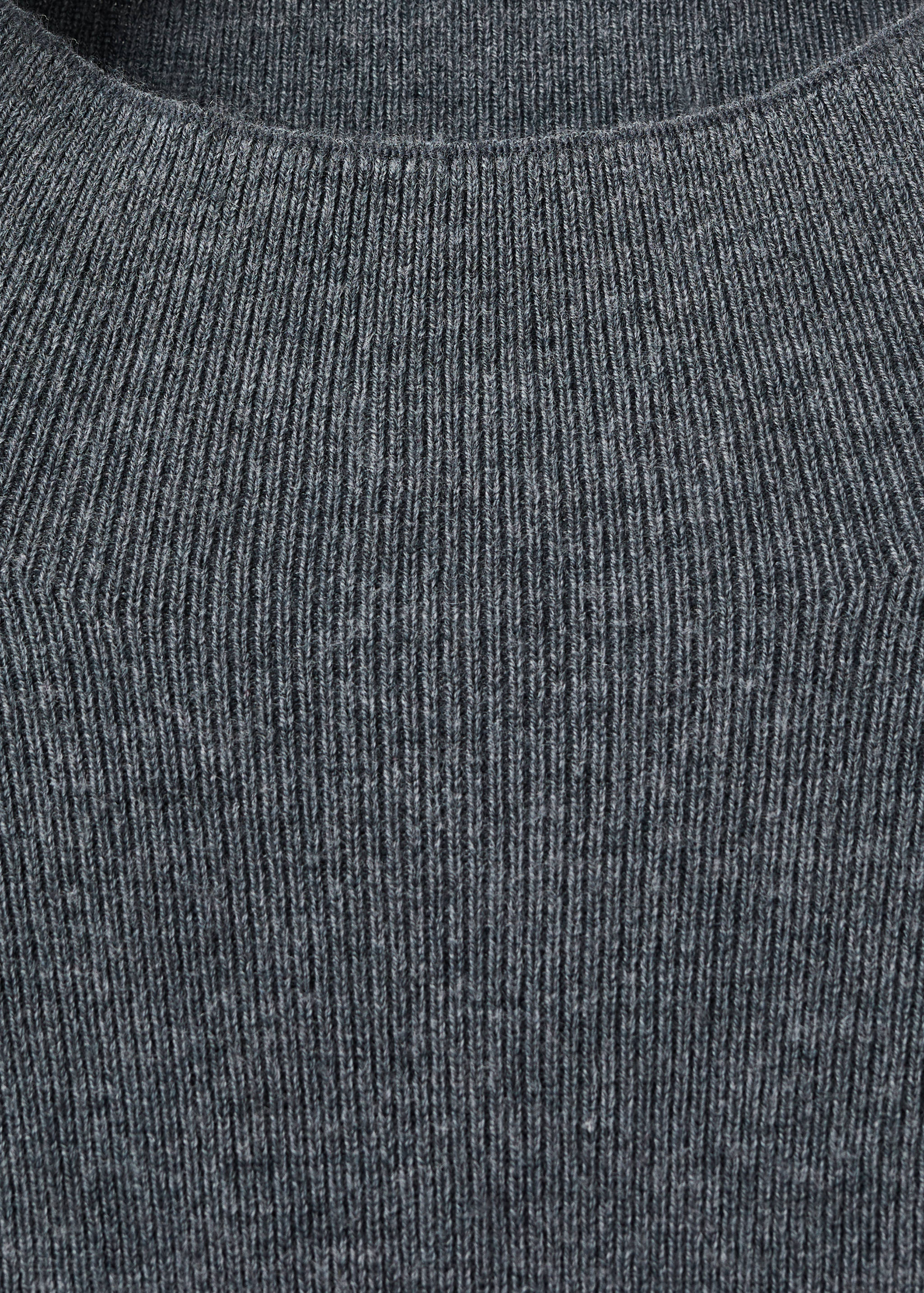 Fitted sweater with perkins neck - Details of the article 8