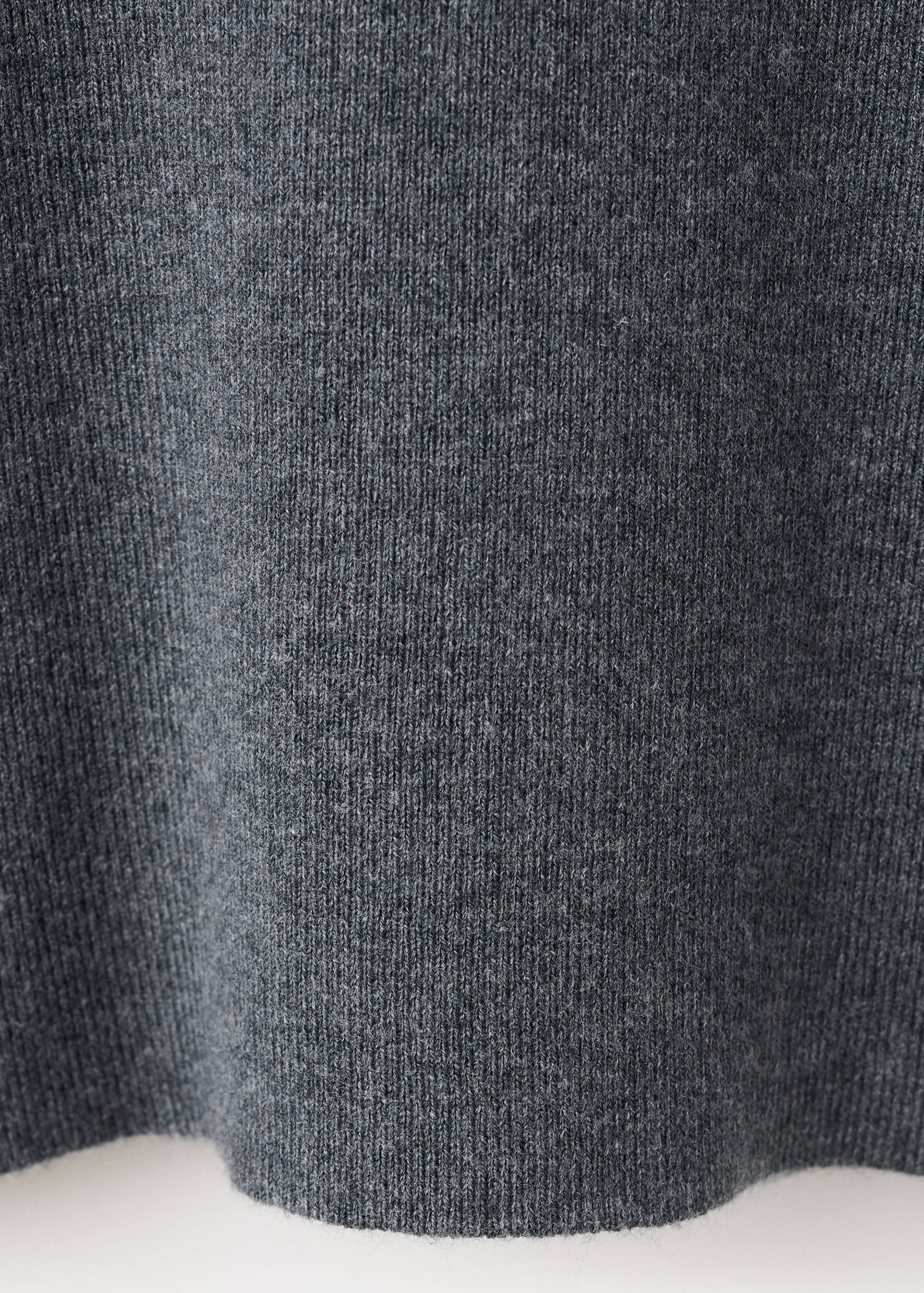 Fitted sweater with perkins neck - Details of the article 0