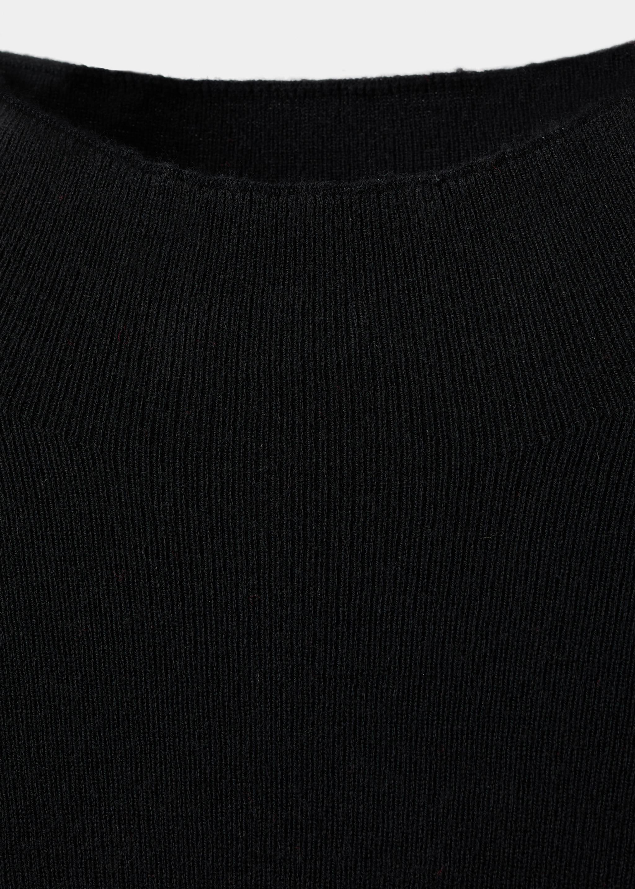 Fitted sweater with perkins neck - Details of the article 8