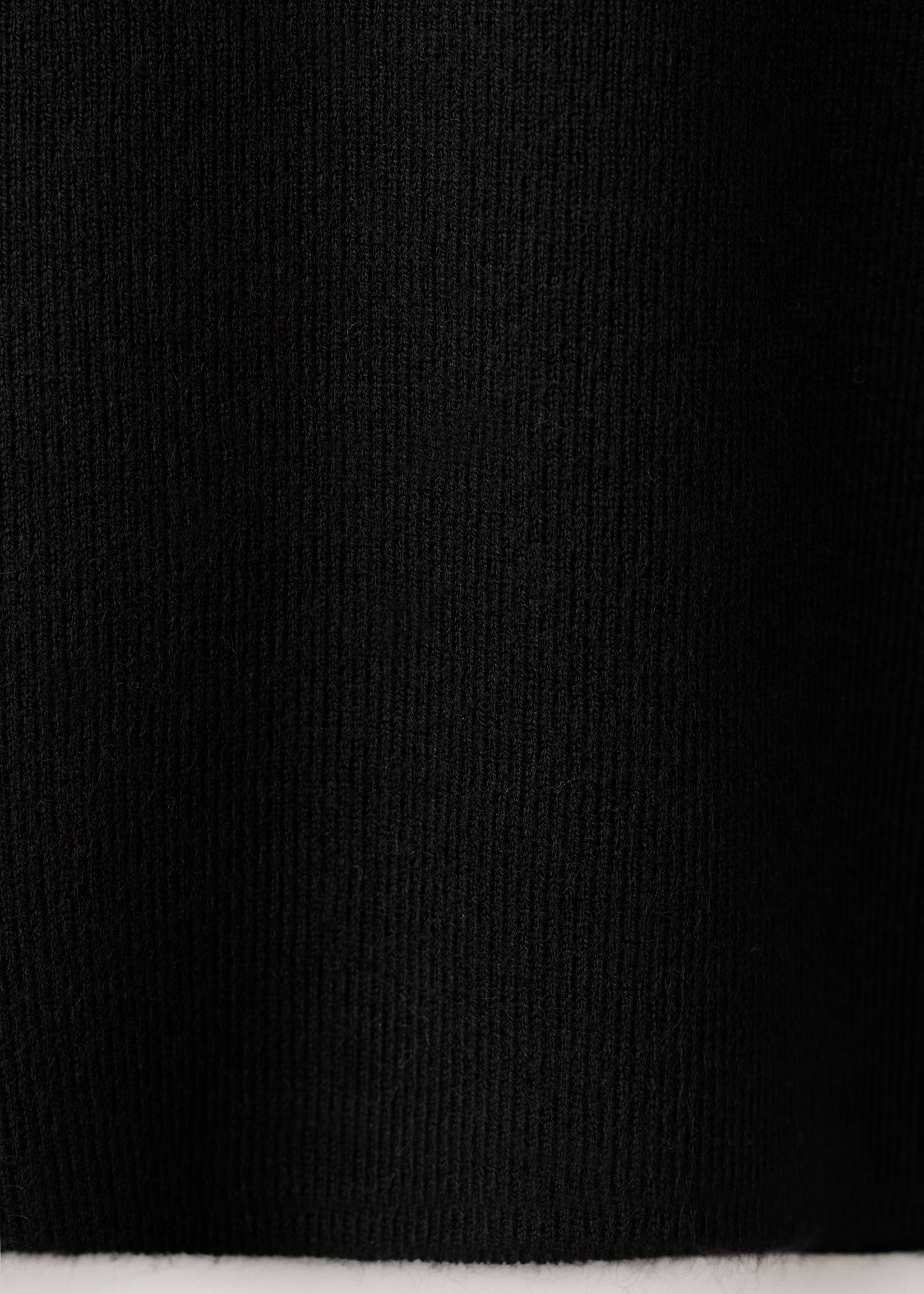 Fitted sweater with perkins neck - Details of the article 0