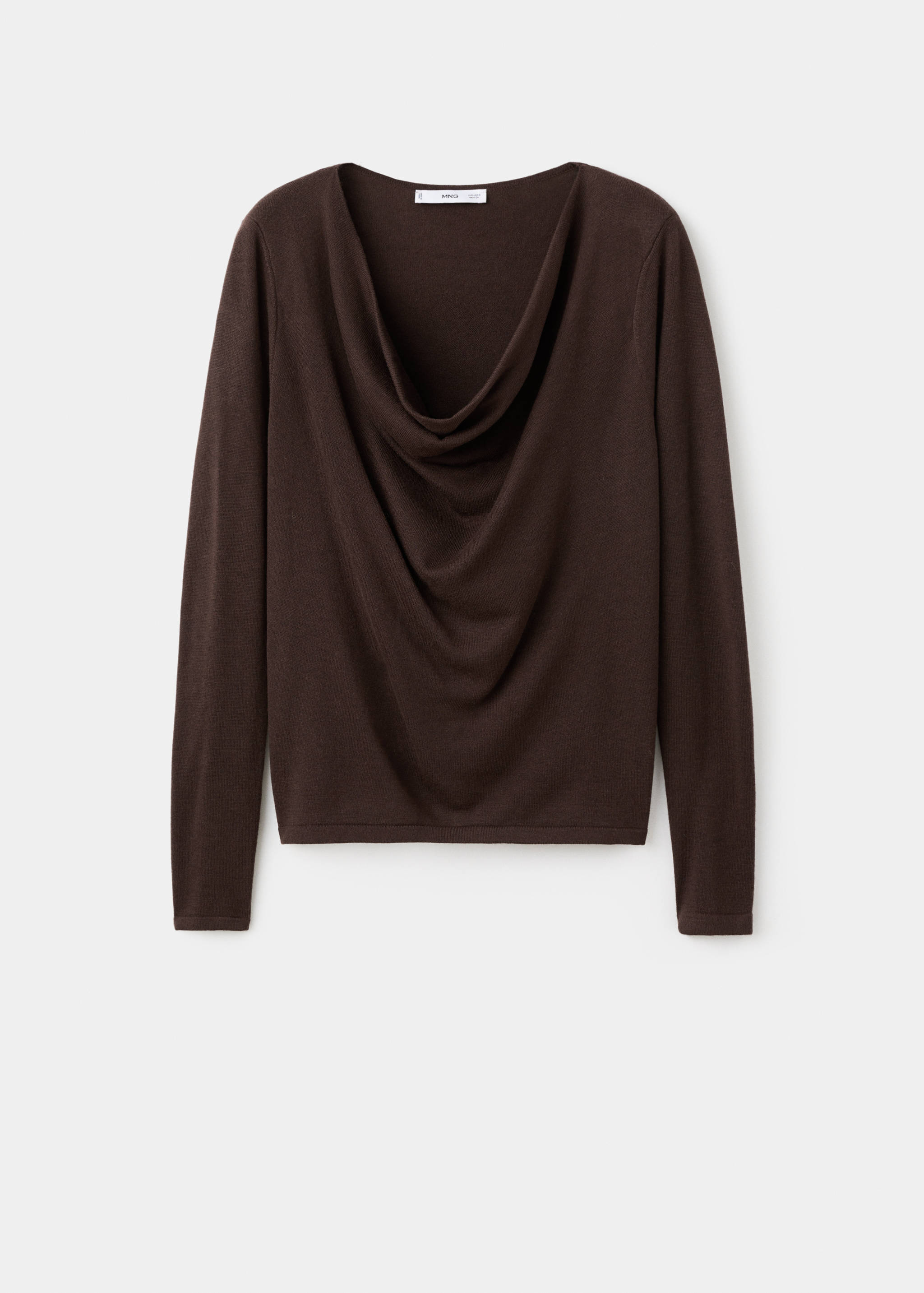 Draped-neck sweater - Article without model