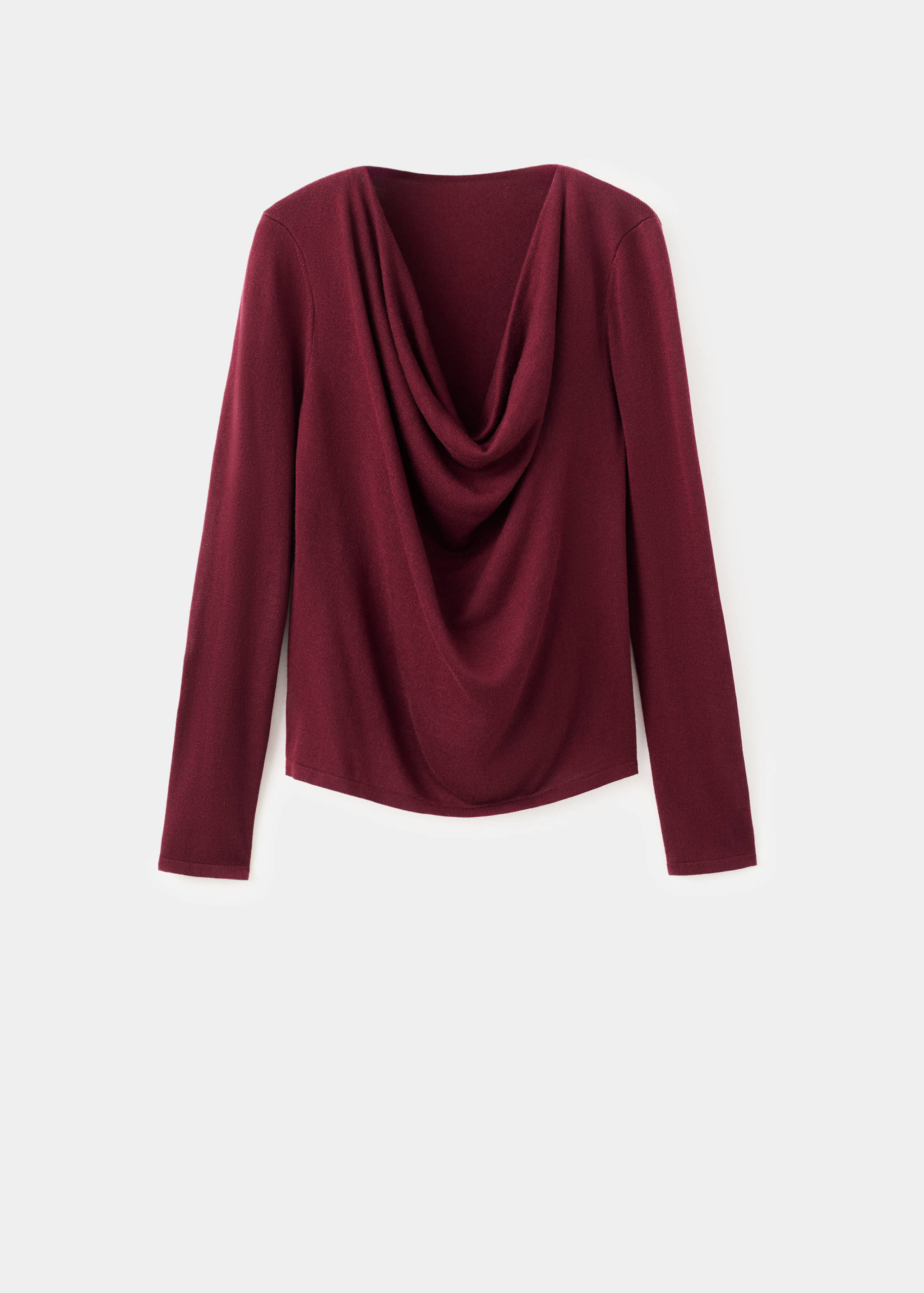 Draped-neck sweater - Article without model