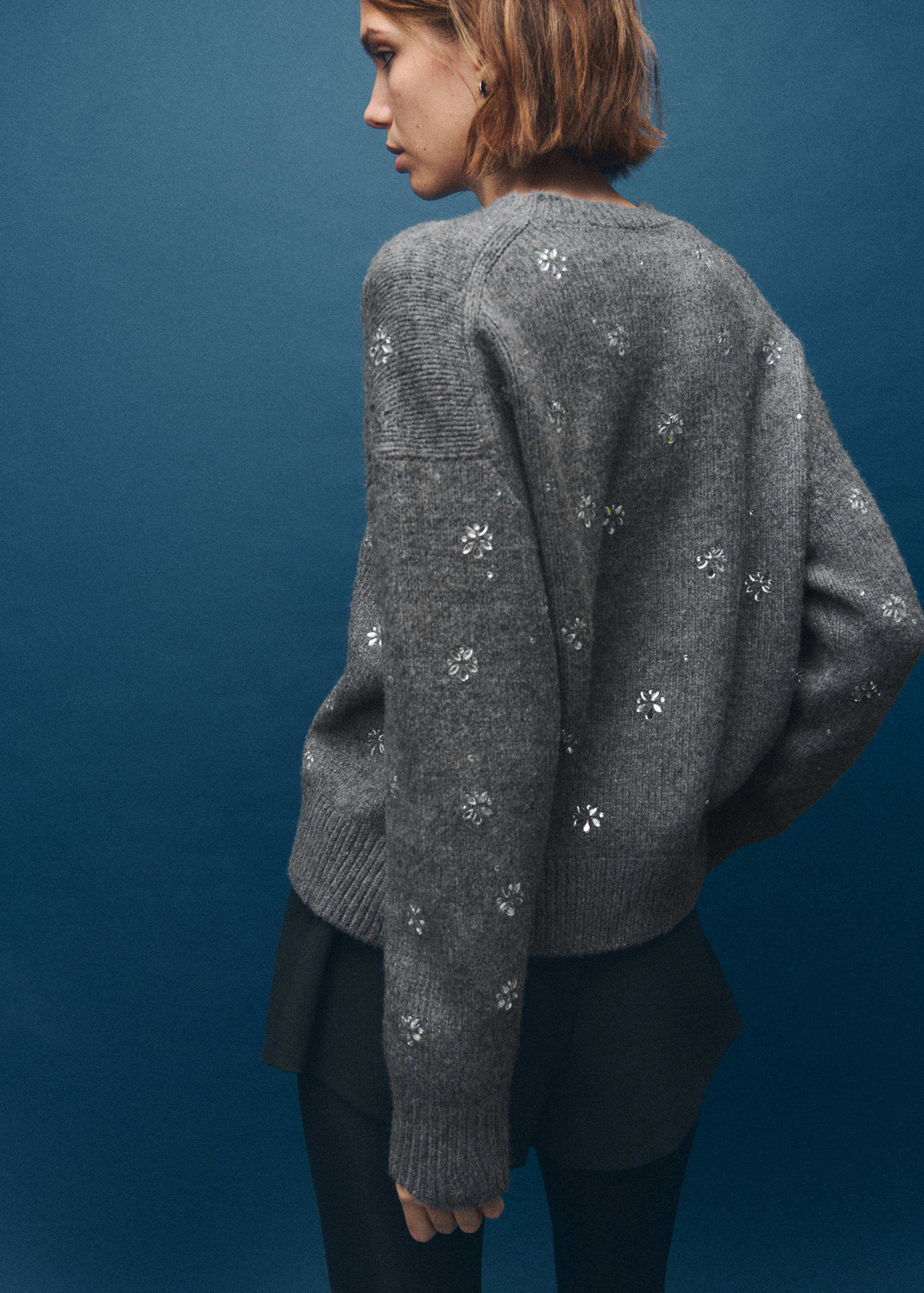 Crystal detail sweatshirt - Reverse of the article