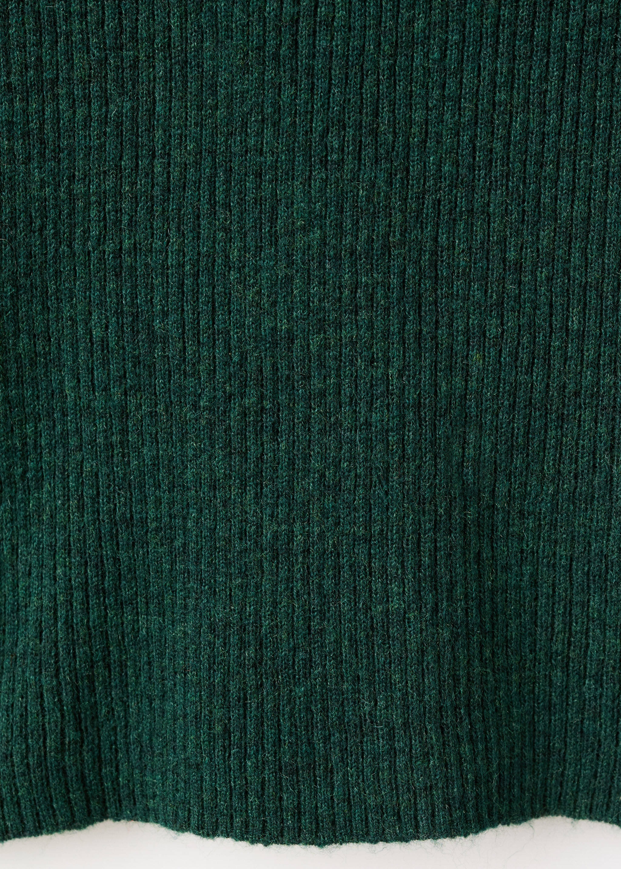 Ribbed sweater with perkins neck - Details of the article 0