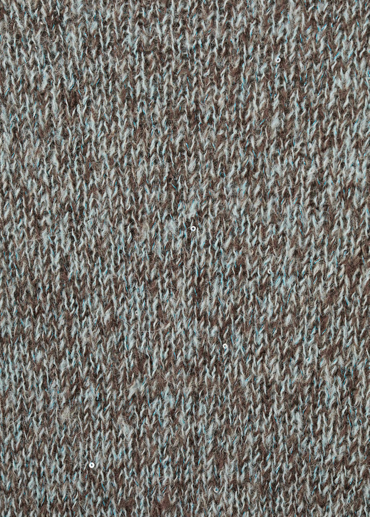 Speckled lurex knitted sweater — Sky Blue