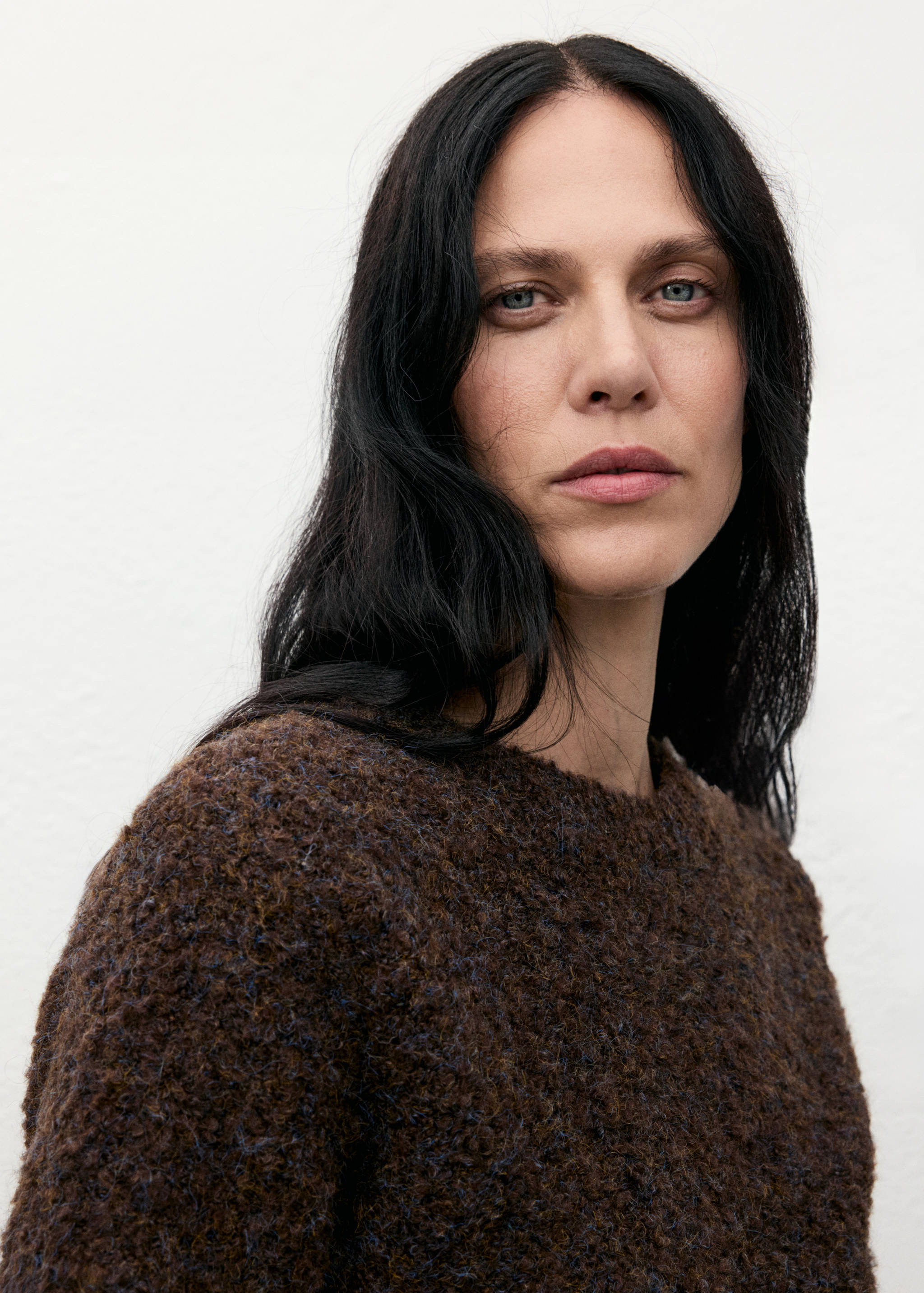 Bouclé short-sleeved sweater - Details of the article 2