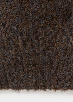 Bouclé short-sleeved sweater — Chocolate 8