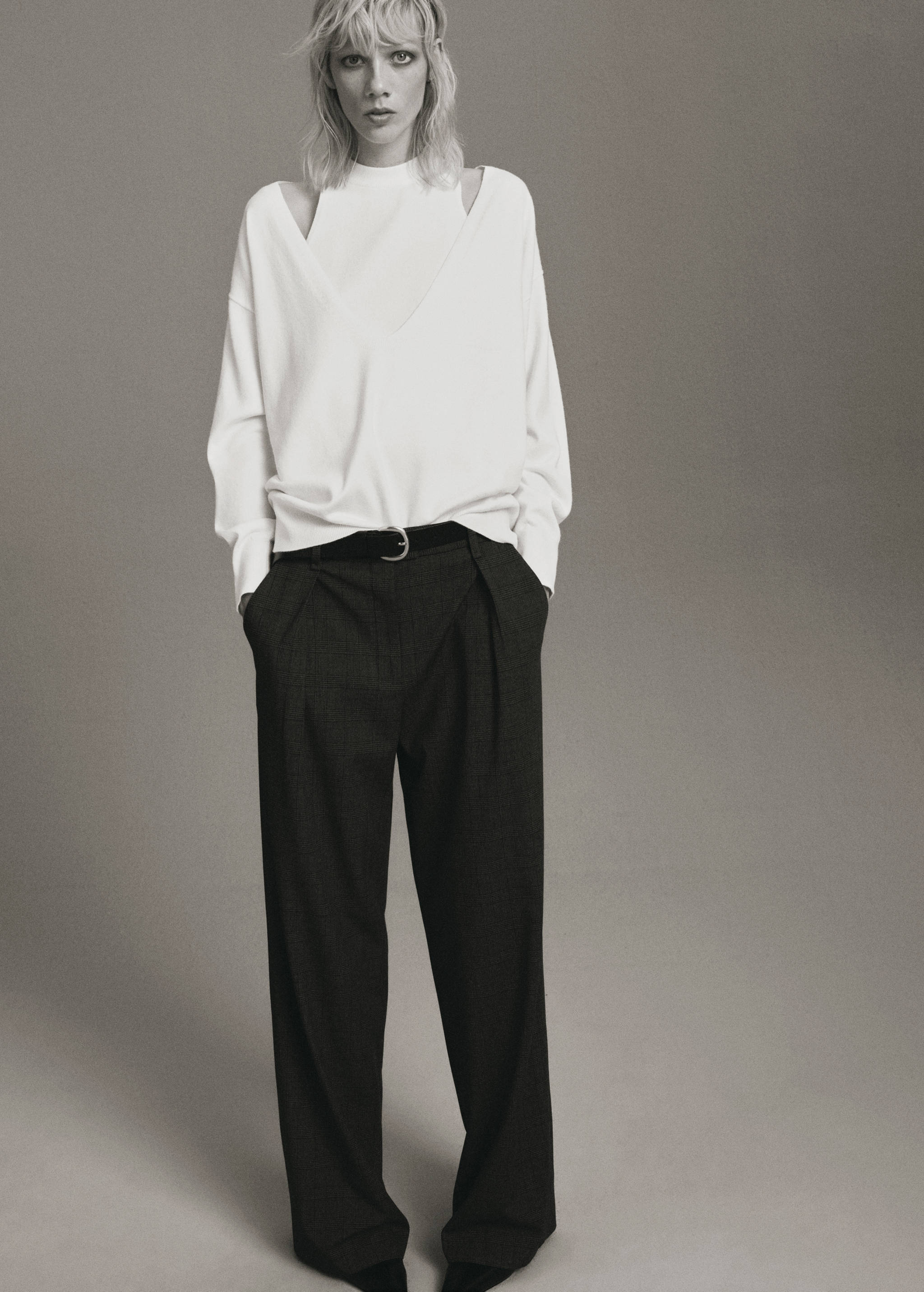 Oversized combined sweater - Details of the article 1