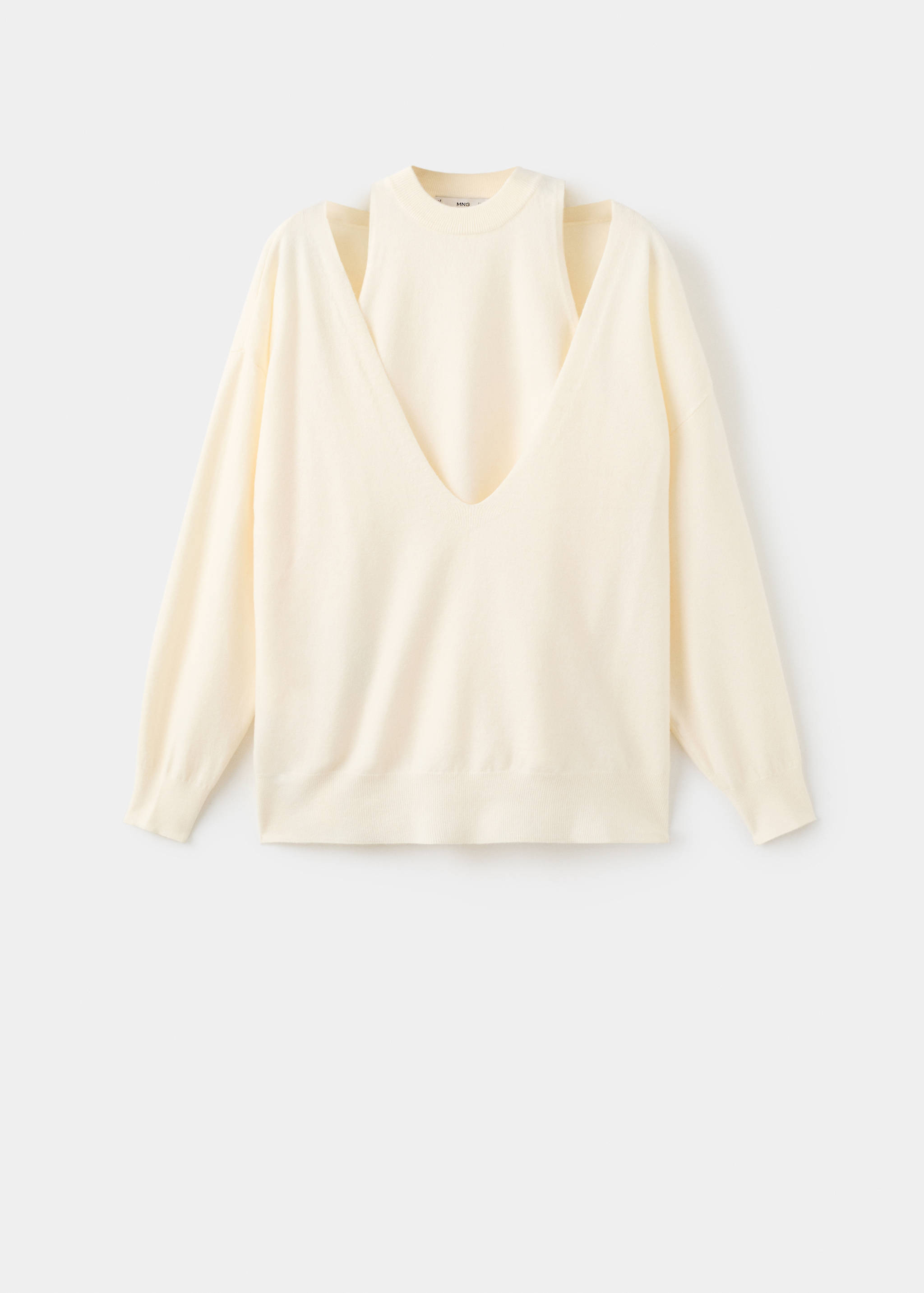 Oversized combined sweater - Article without model