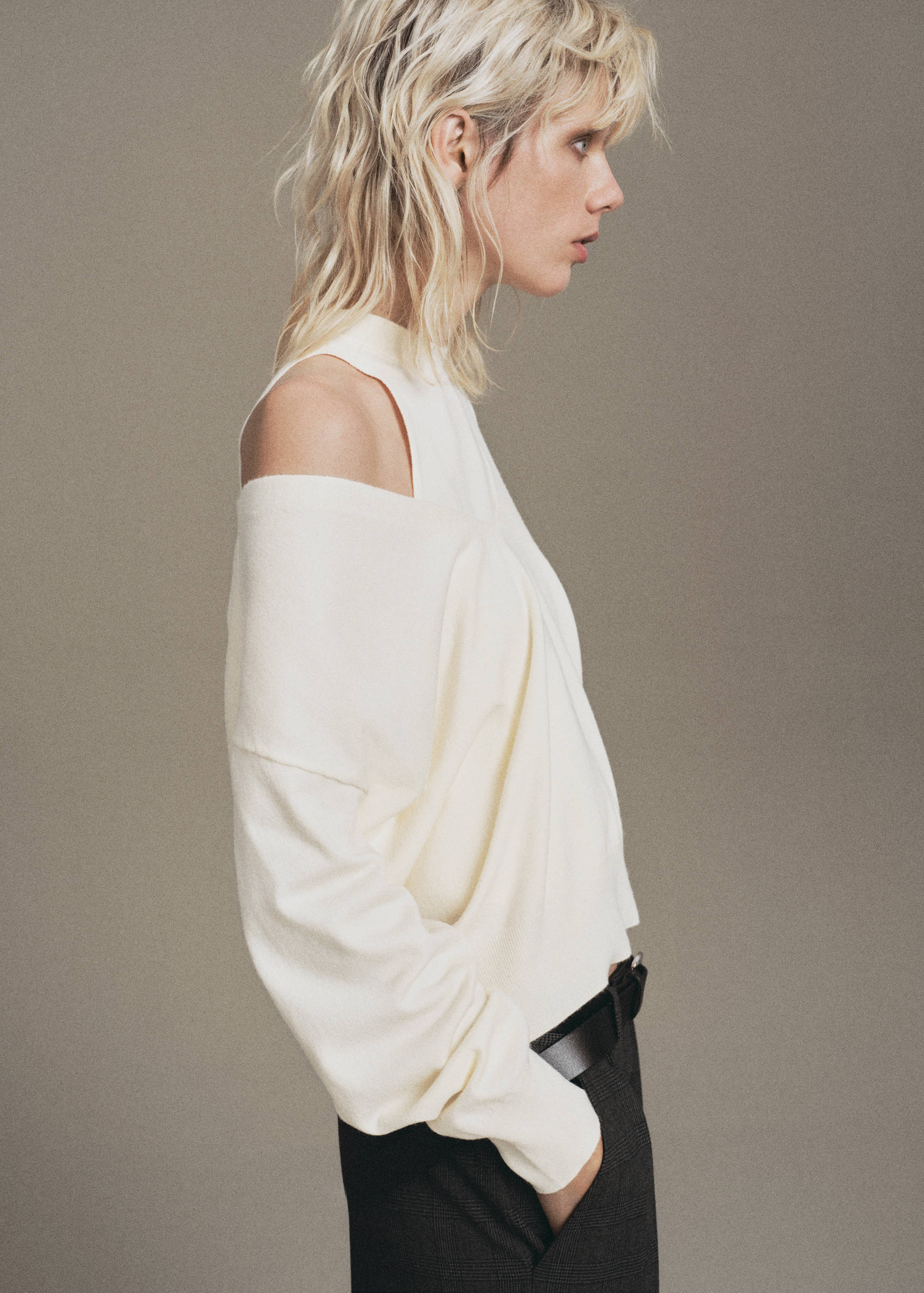 Oversized combined sweater - Details of the article 2