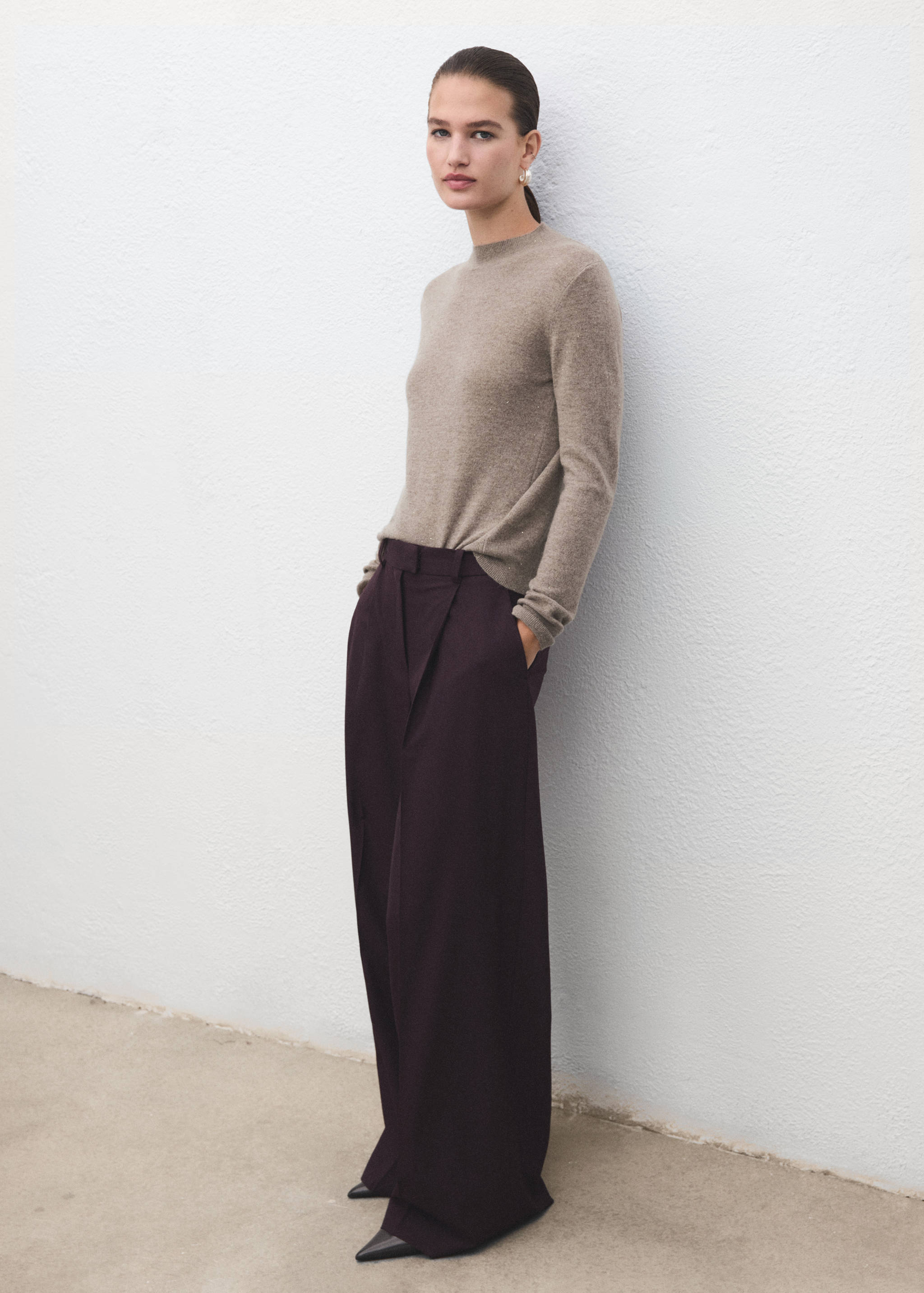 Pull-over maille lurex - Plan général