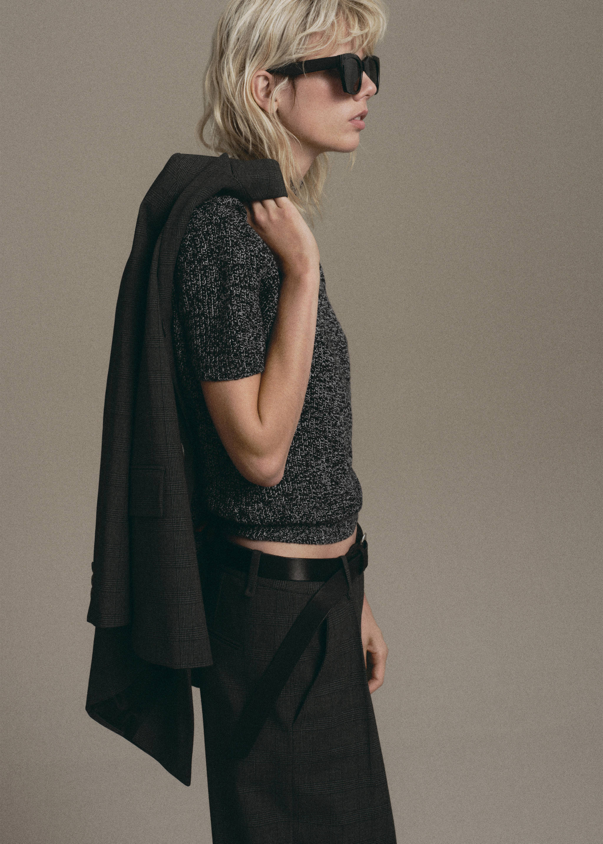 Speckled perkins-neck sweater - Details of the article 1