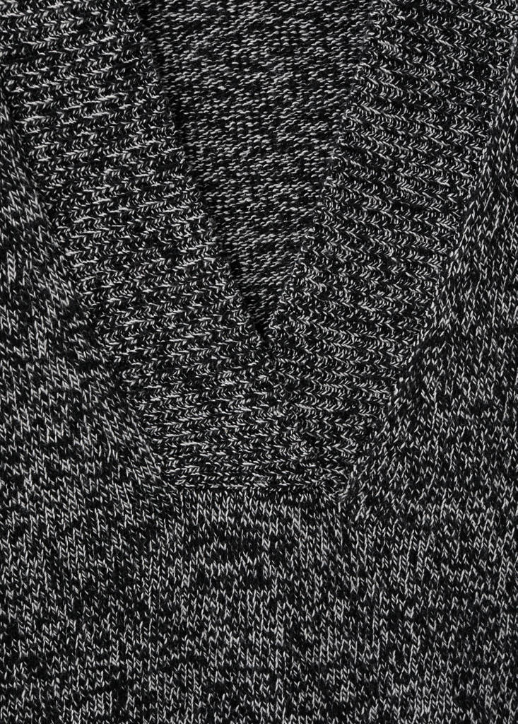 Speckled V-neck sweater — Black