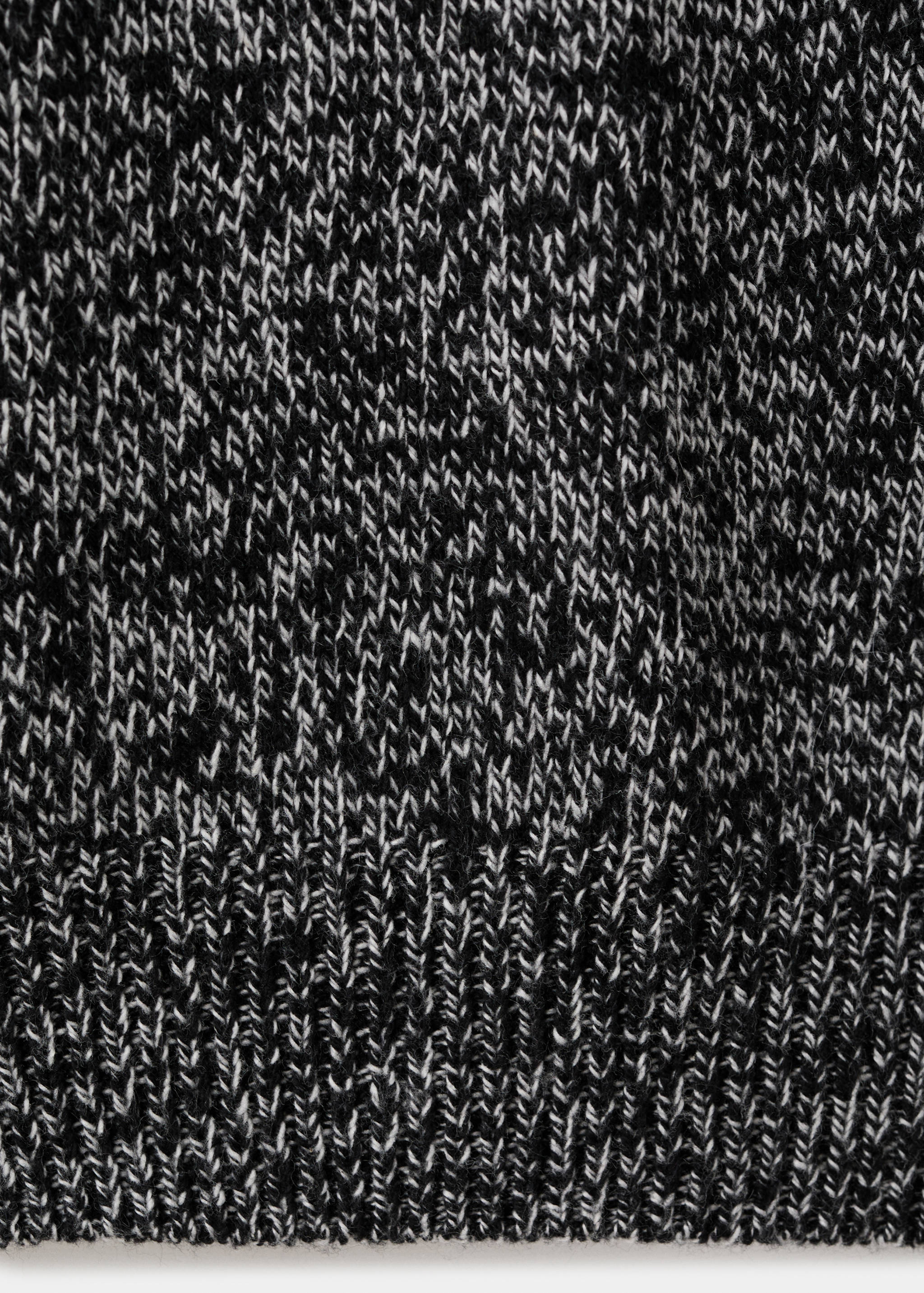 Melierter V-Ausschnitt-Jersey-Pullover - Detail des Artikels 0