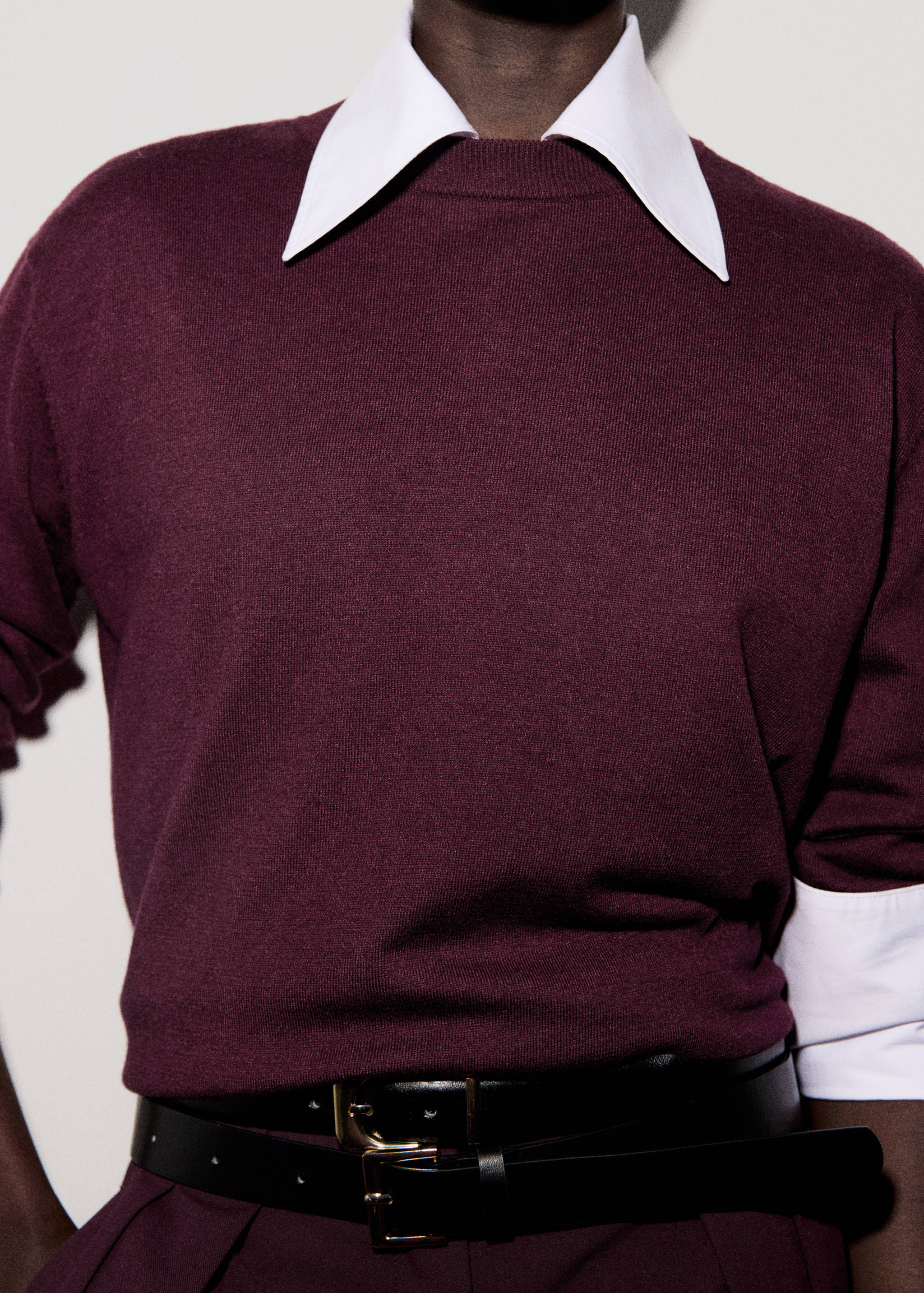 Camisola de malha fina com gola redonda - Pormenor do artigo 2