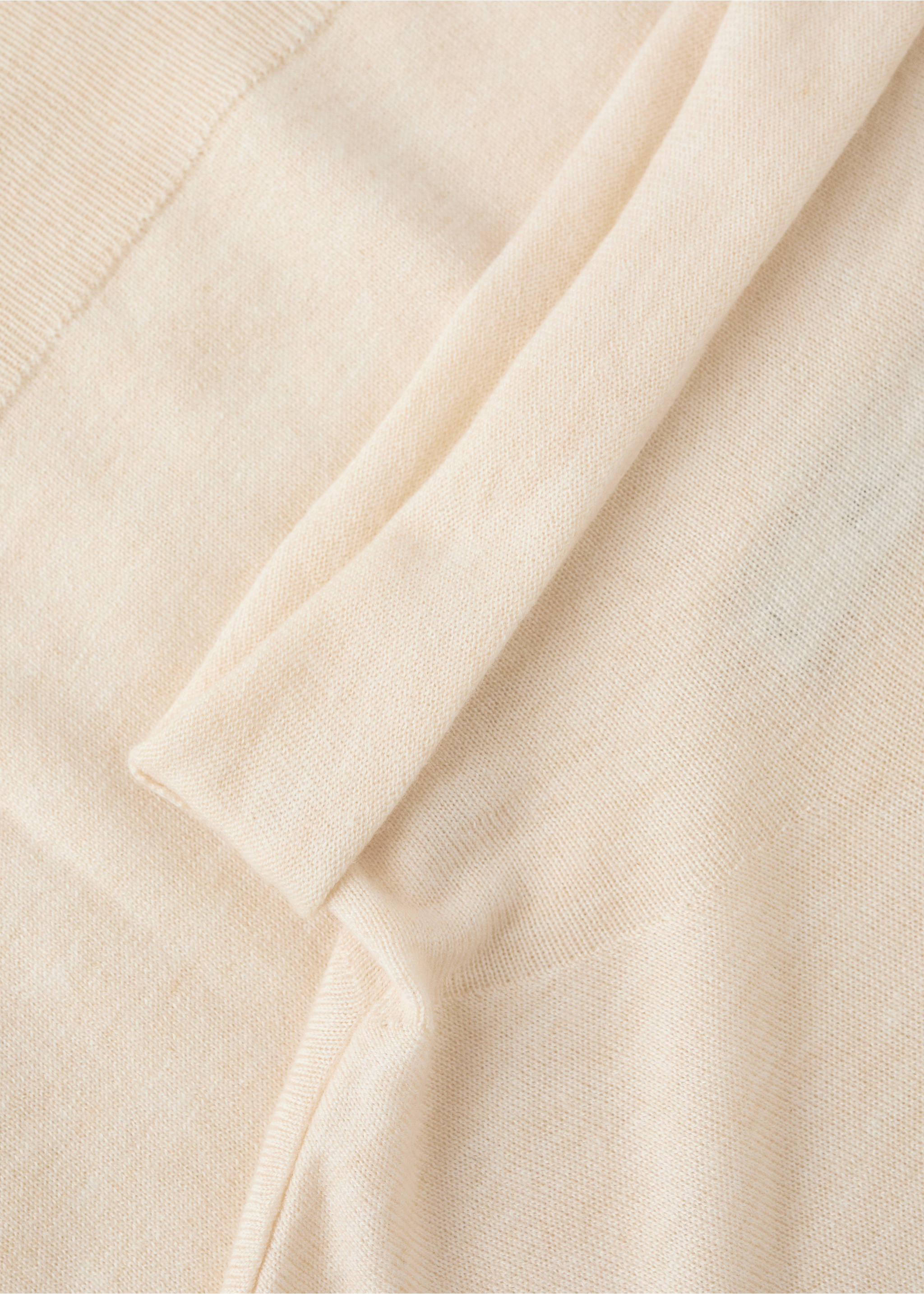 Cable-knit turtleneck sweater - Details of the article 8, Pastel Yellow. Ref: 17007819-00.