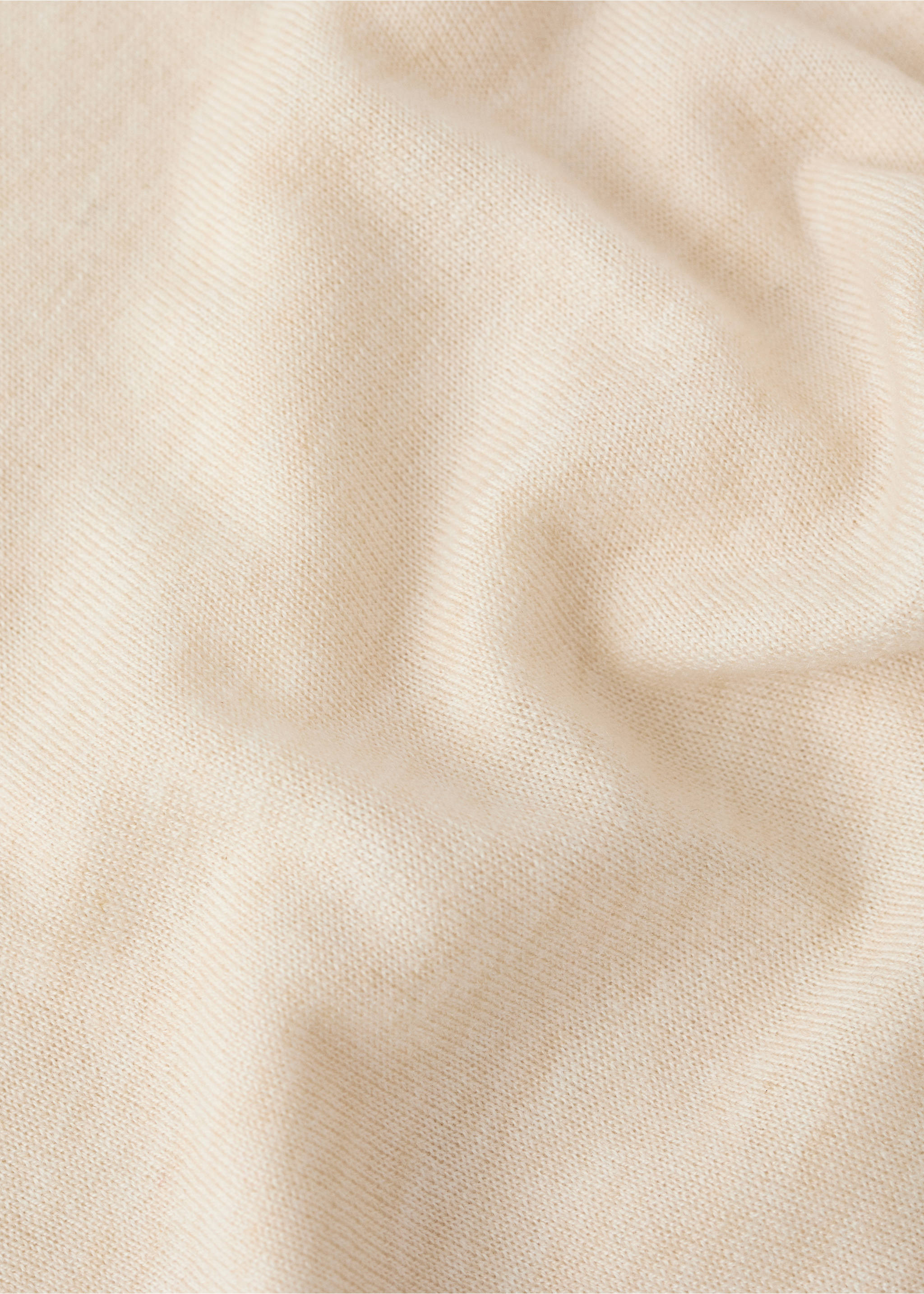 Cable-knit turtleneck sweater - Details of the article 0, Pastel Yellow. Ref: 17007819-00.