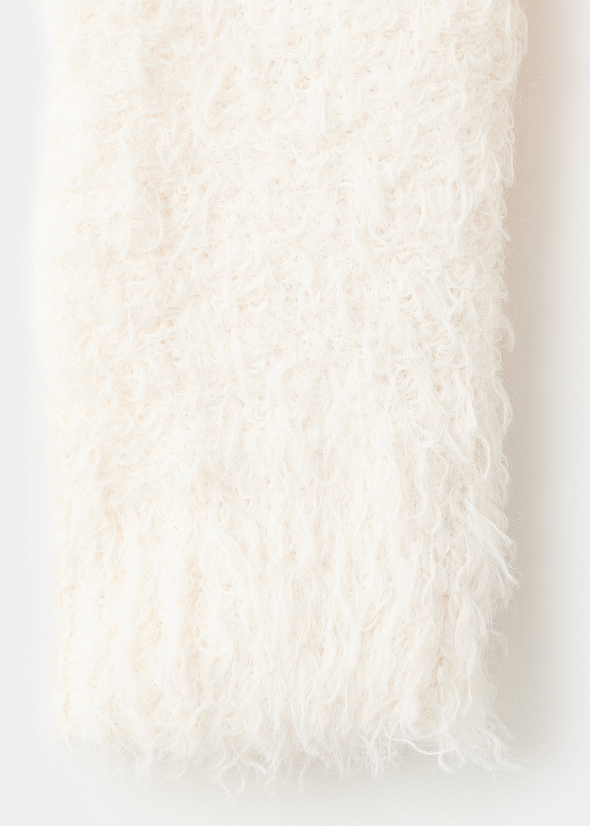 Faux-fur knitted sweater - Details of the article 0