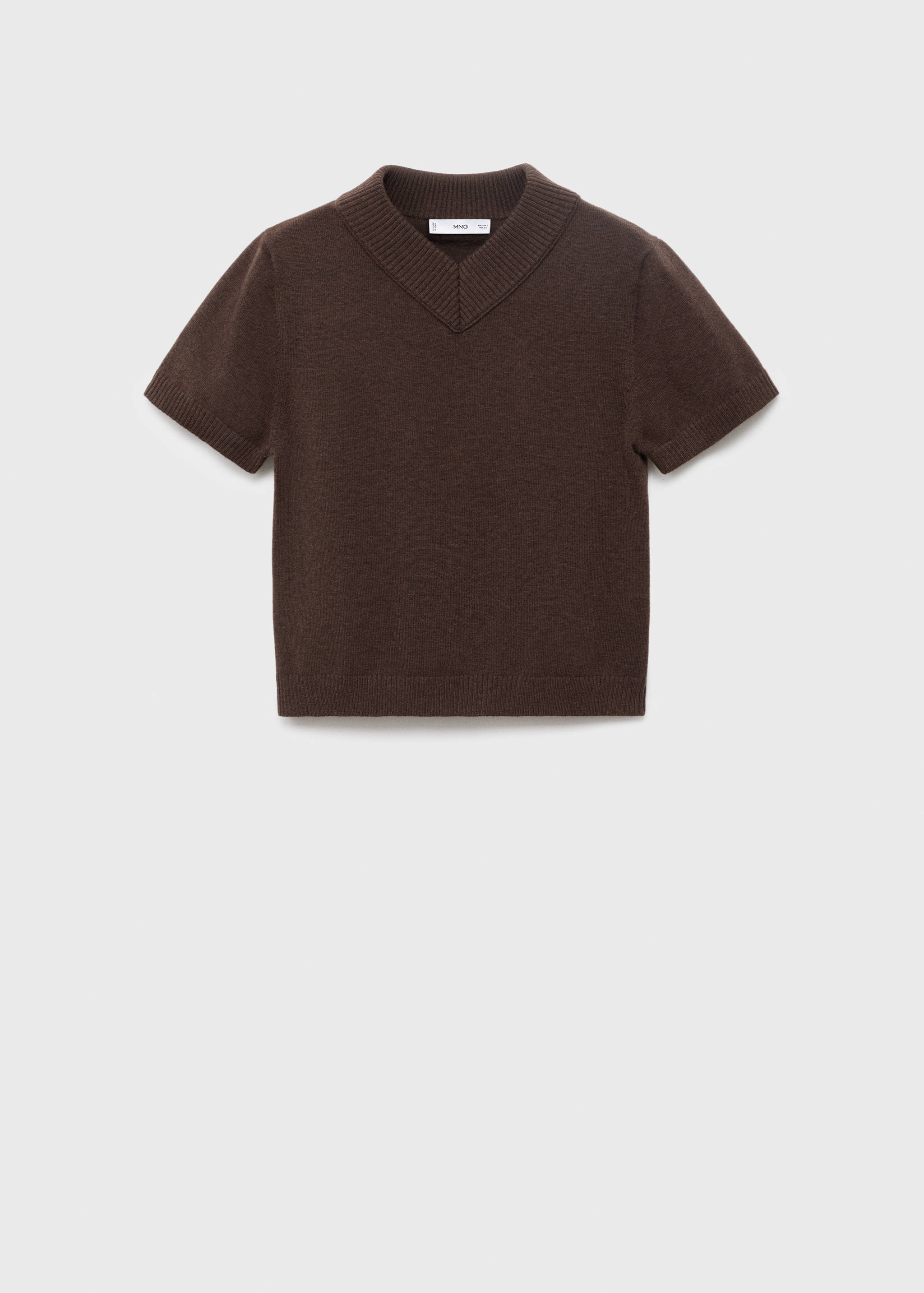 V-neck knit sweater - Article without model