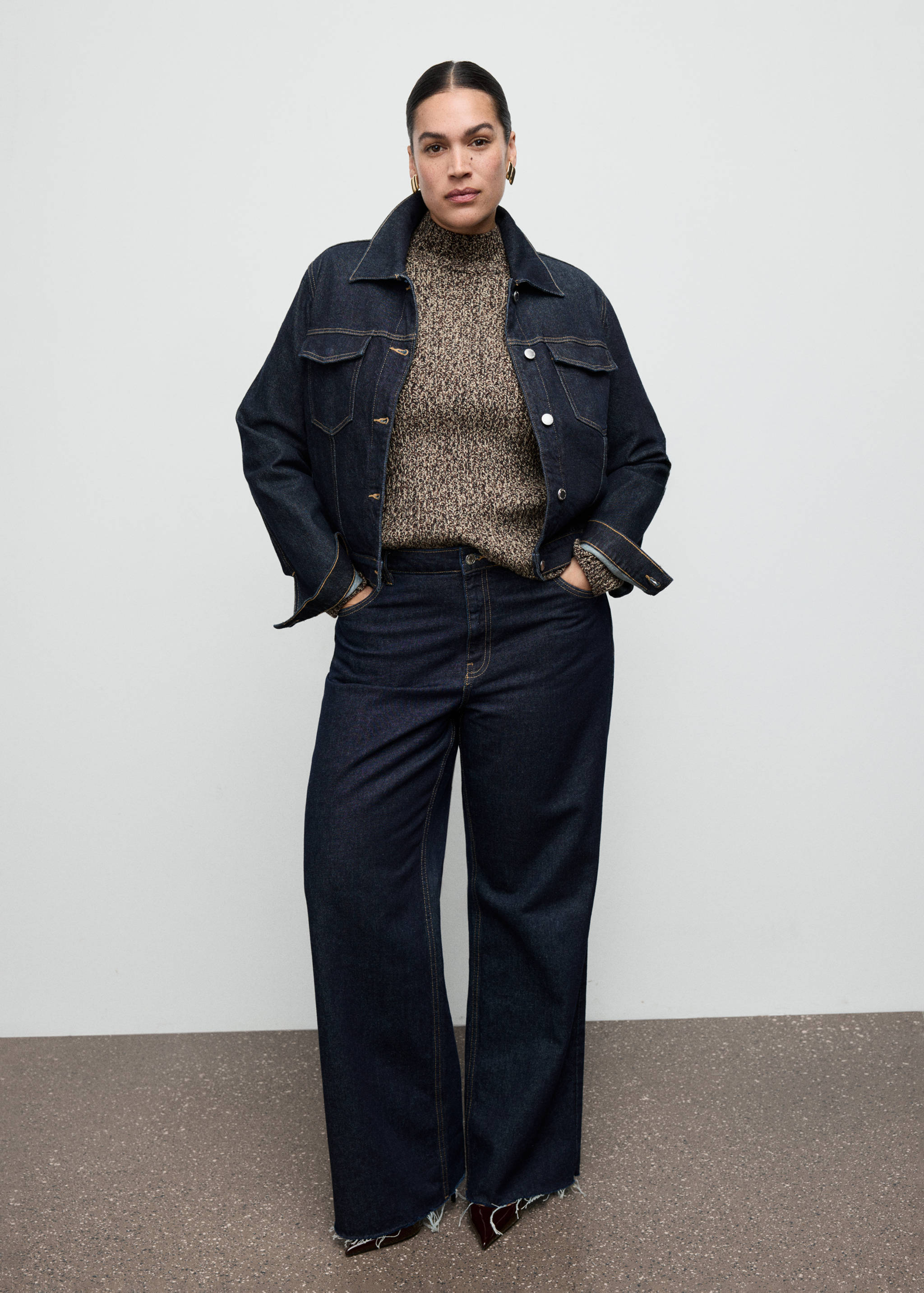 Speckled perkins-neck sweater - Details of the article 3