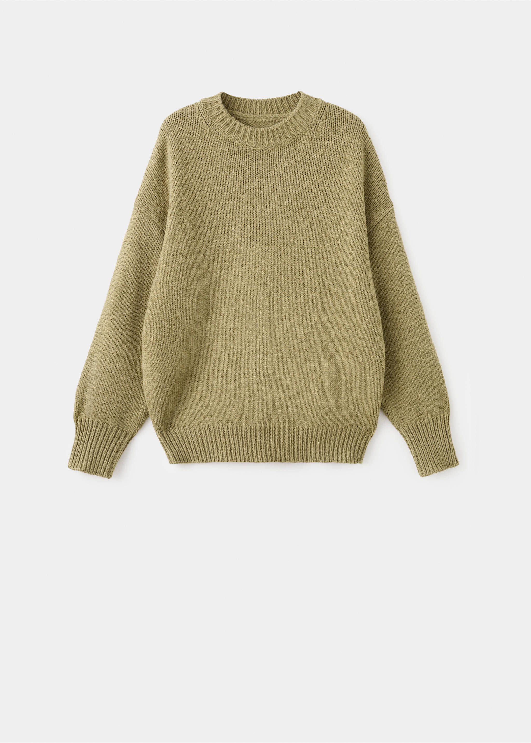 Oversized chunky-knit sweater - Article without model, Olive Green. Ref: 17007826-00.