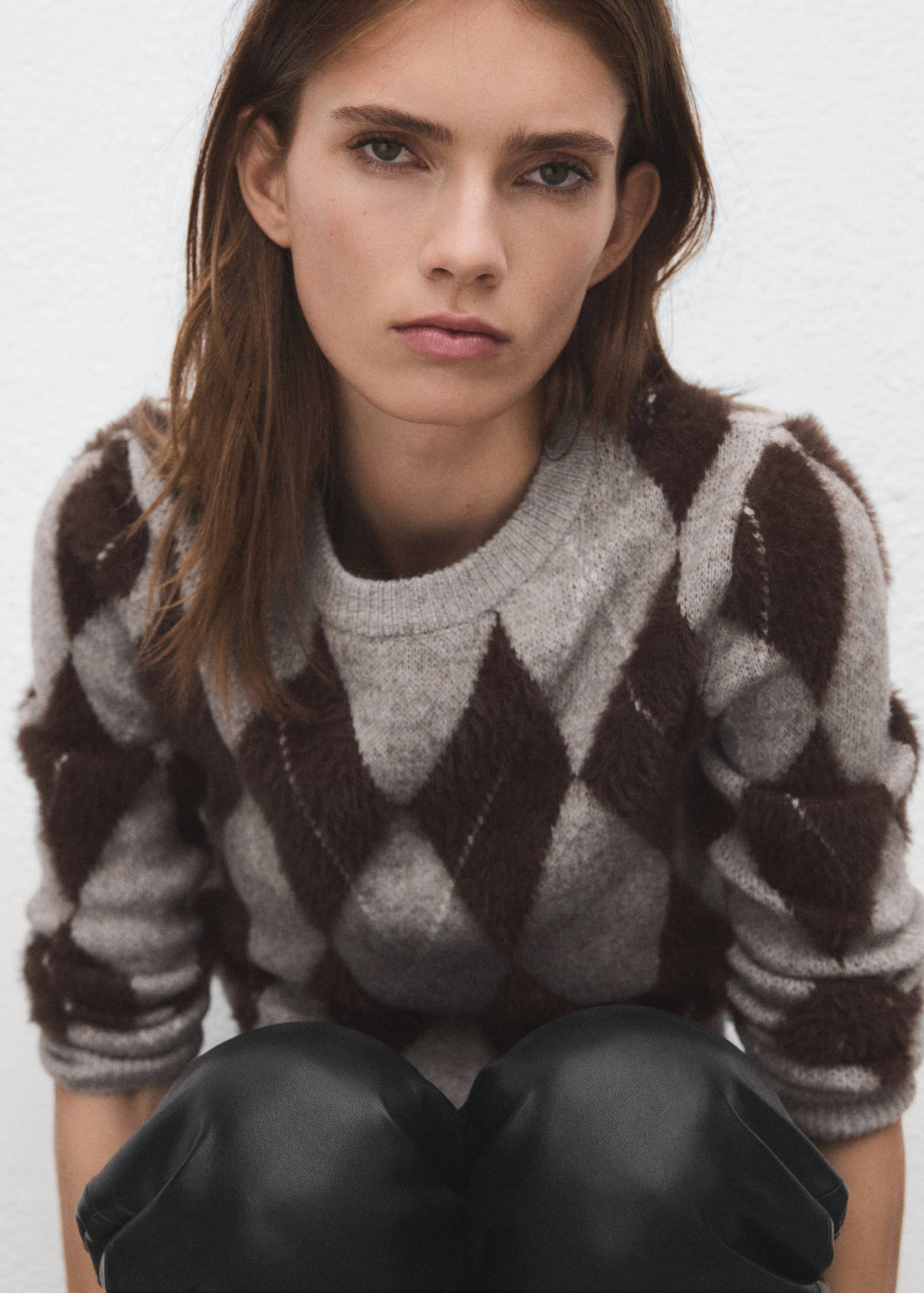 Argyle knit sweater - Details of the article 1