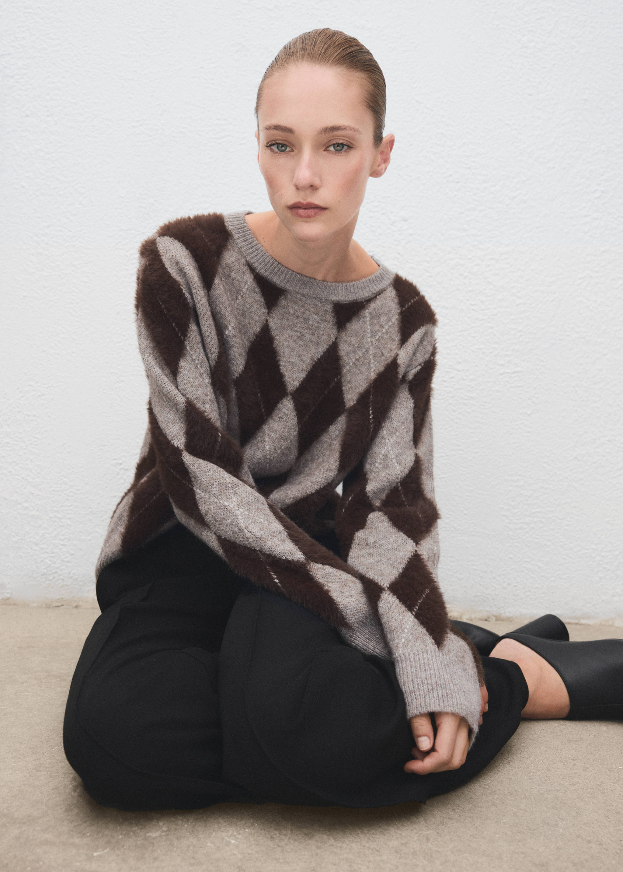 Argyle knit sweater - Details of the article 2
