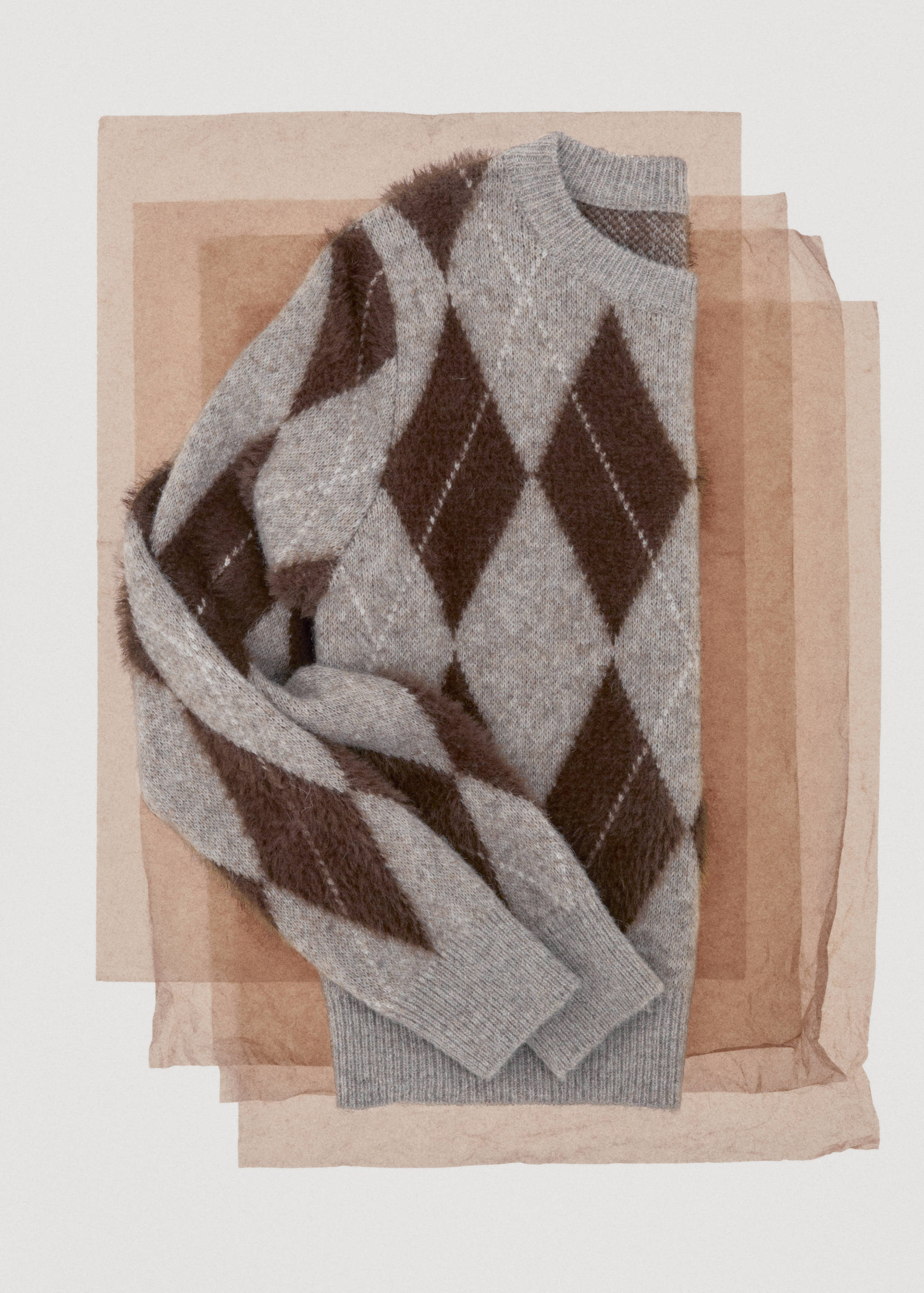 Argyle knit sweater - Details of the article 7