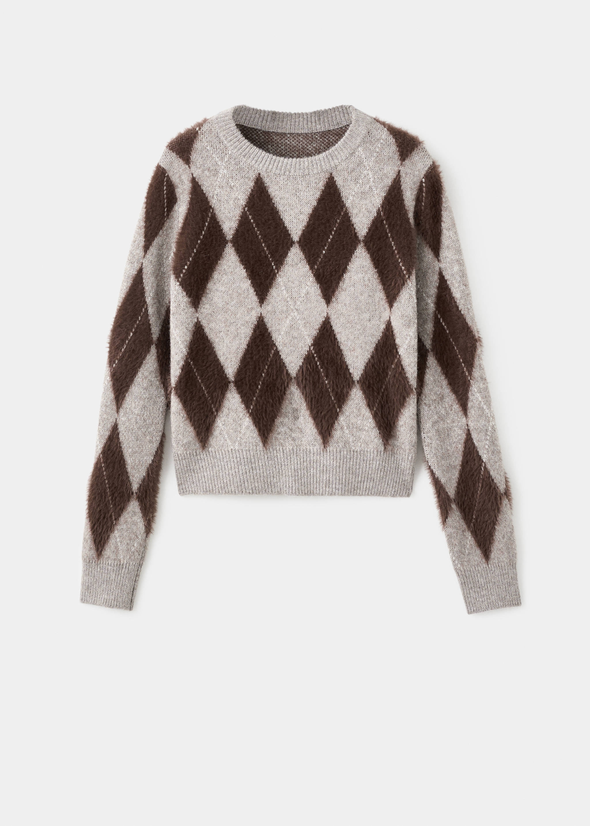 Argyle knit sweater - Article without model