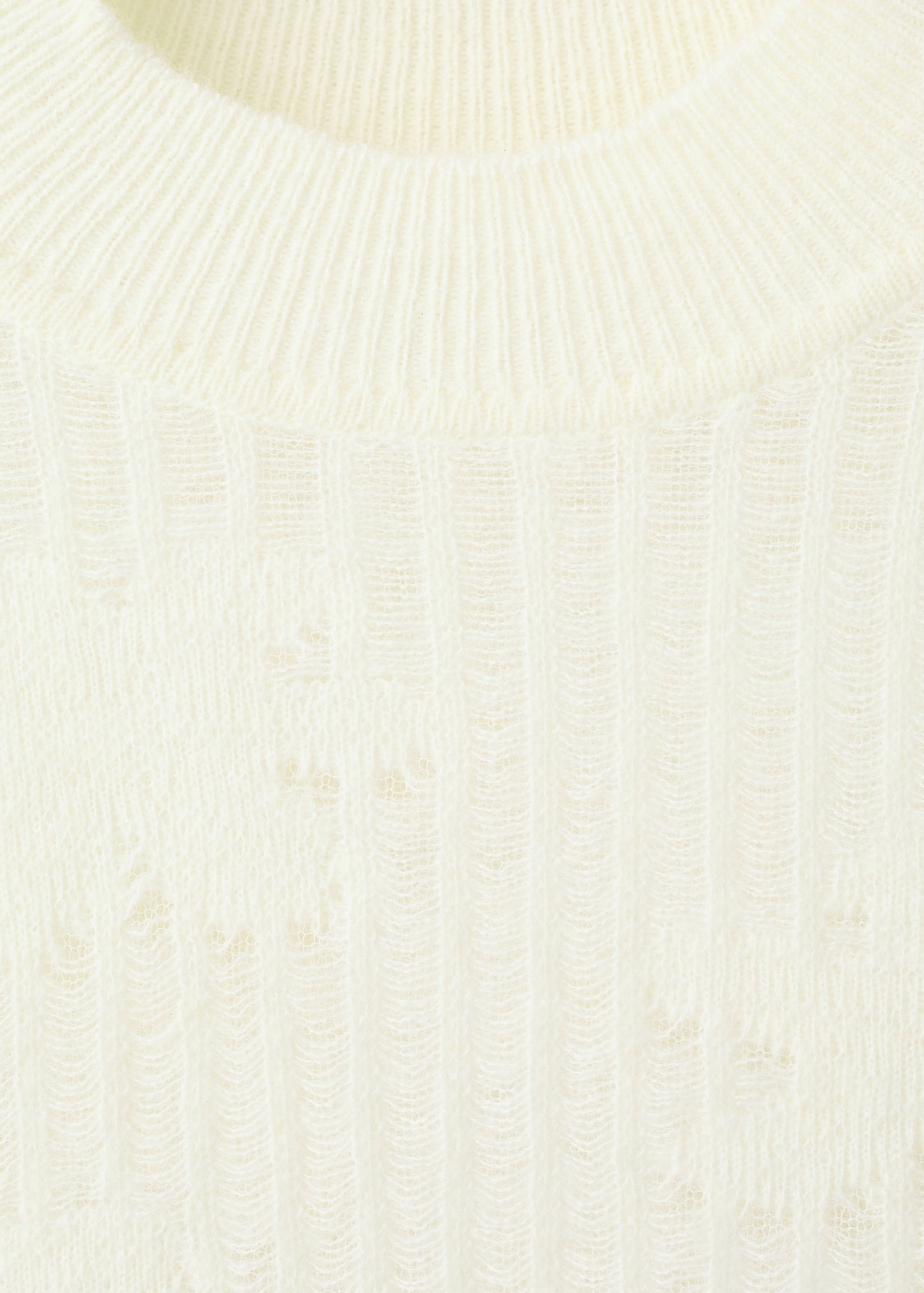 Openwork knitted floral sweater - Details of the article 8