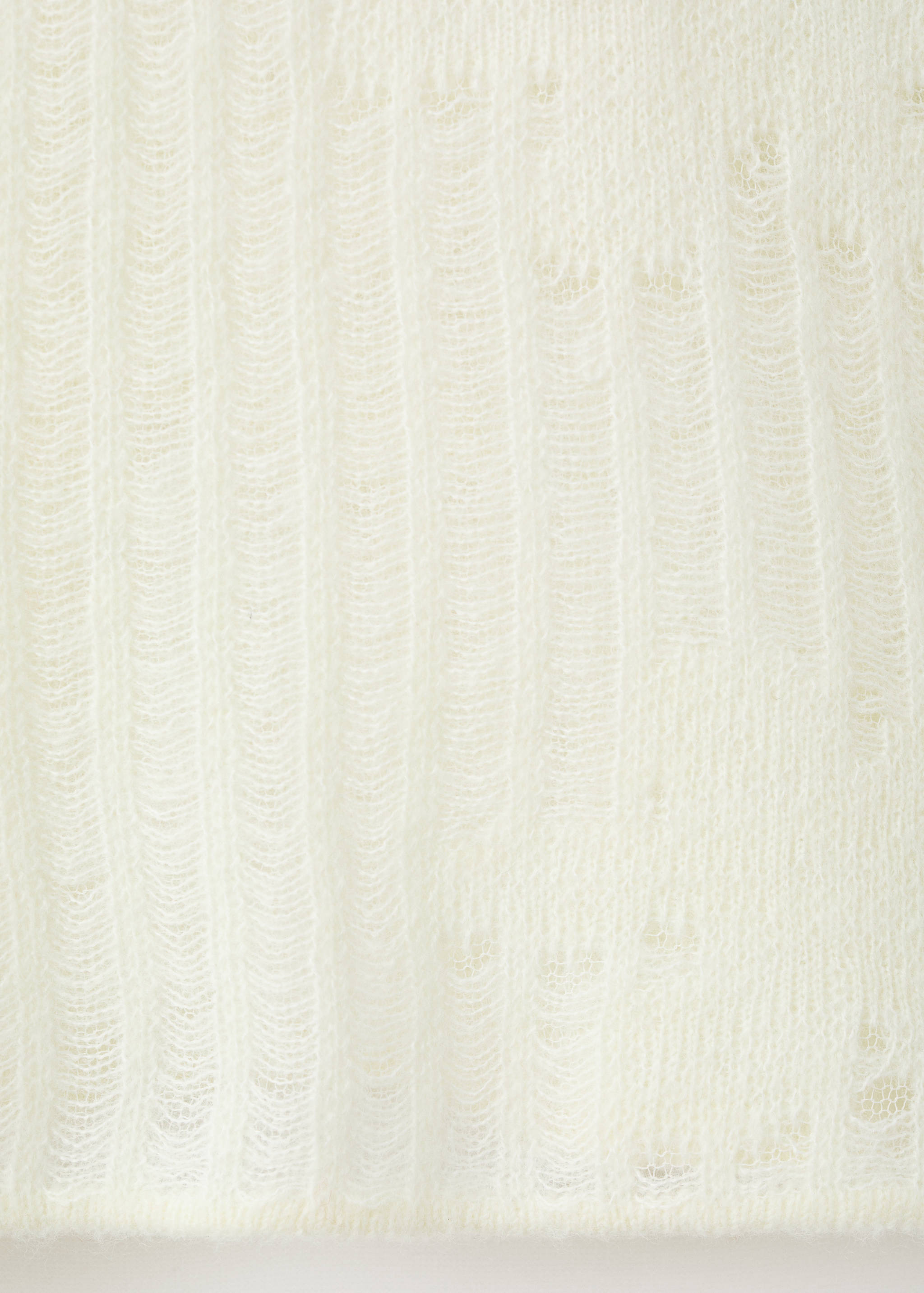 Openwork knitted floral sweater - Details of the article 0