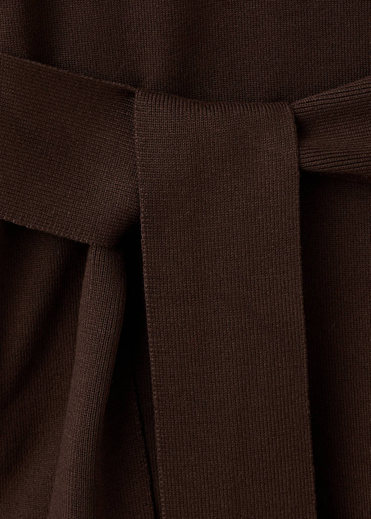 Knot detail sweater — Chocolate