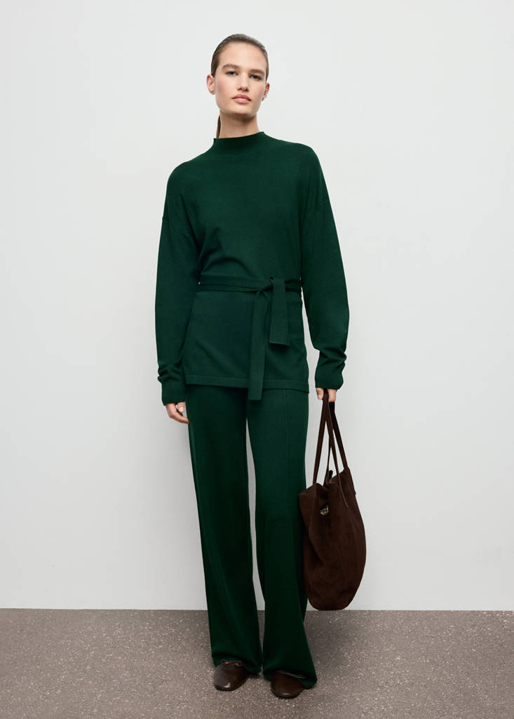 Knot detail sweater — Dark Green