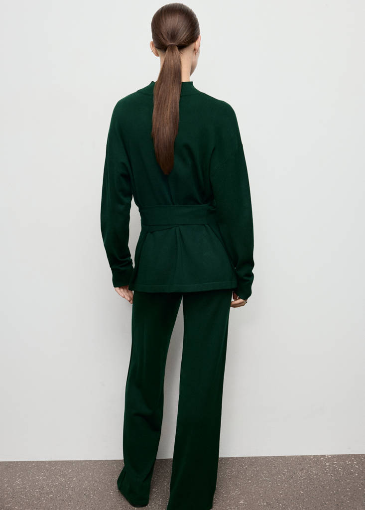 Knot detail sweater — Dark Green