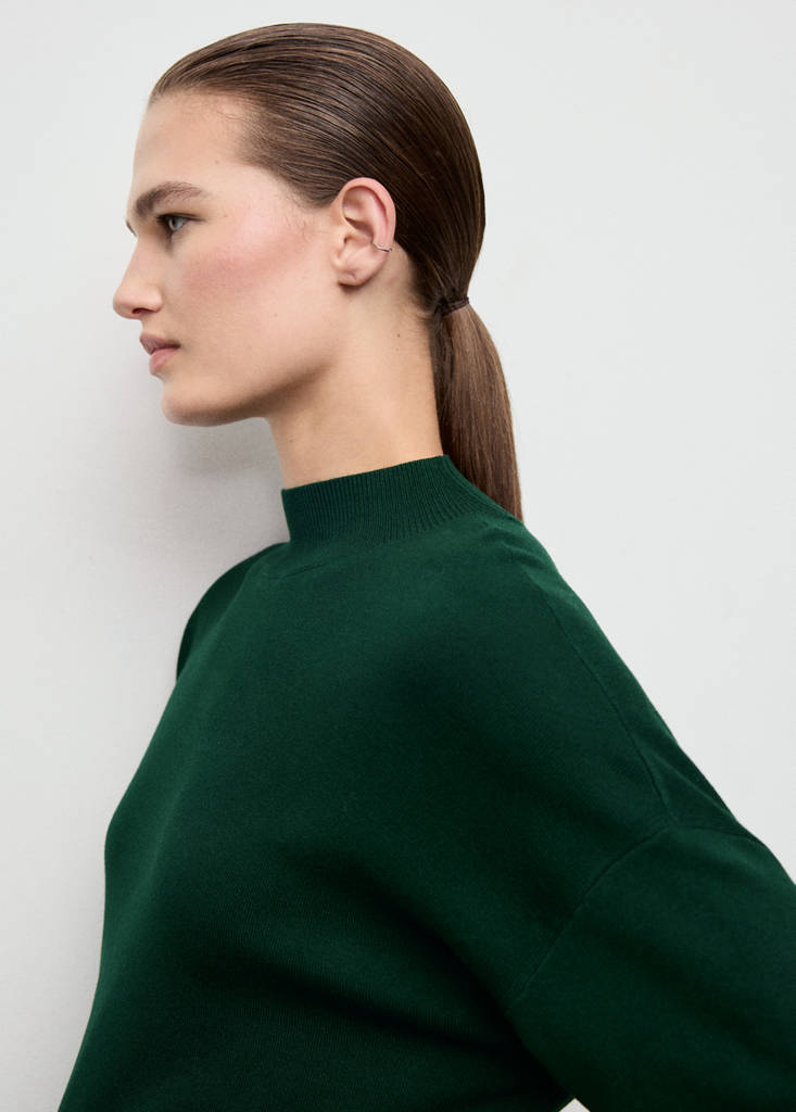 Knot detail sweater — Dark Green