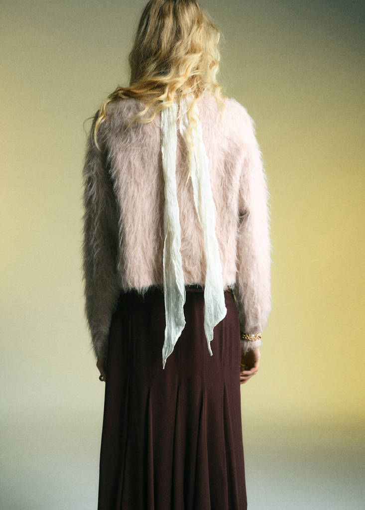Faux-fur sweater — Light/Pastel Grey