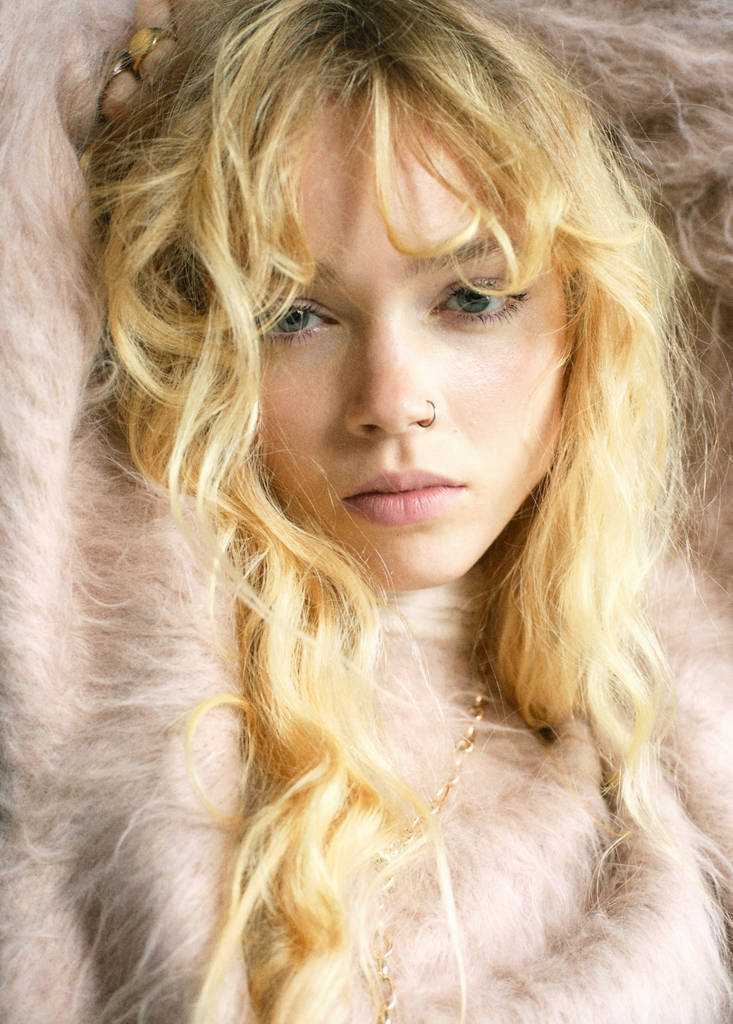 Faux-fur sweater — Light/Pastel Grey