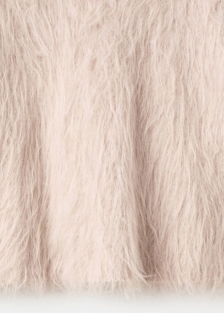 Faux-fur sweater — Light/Pastel Grey