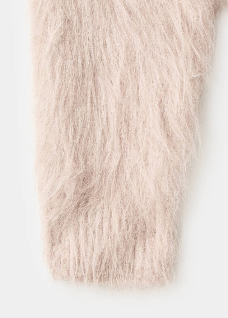 Faux-fur sweater — Light/Pastel Grey
