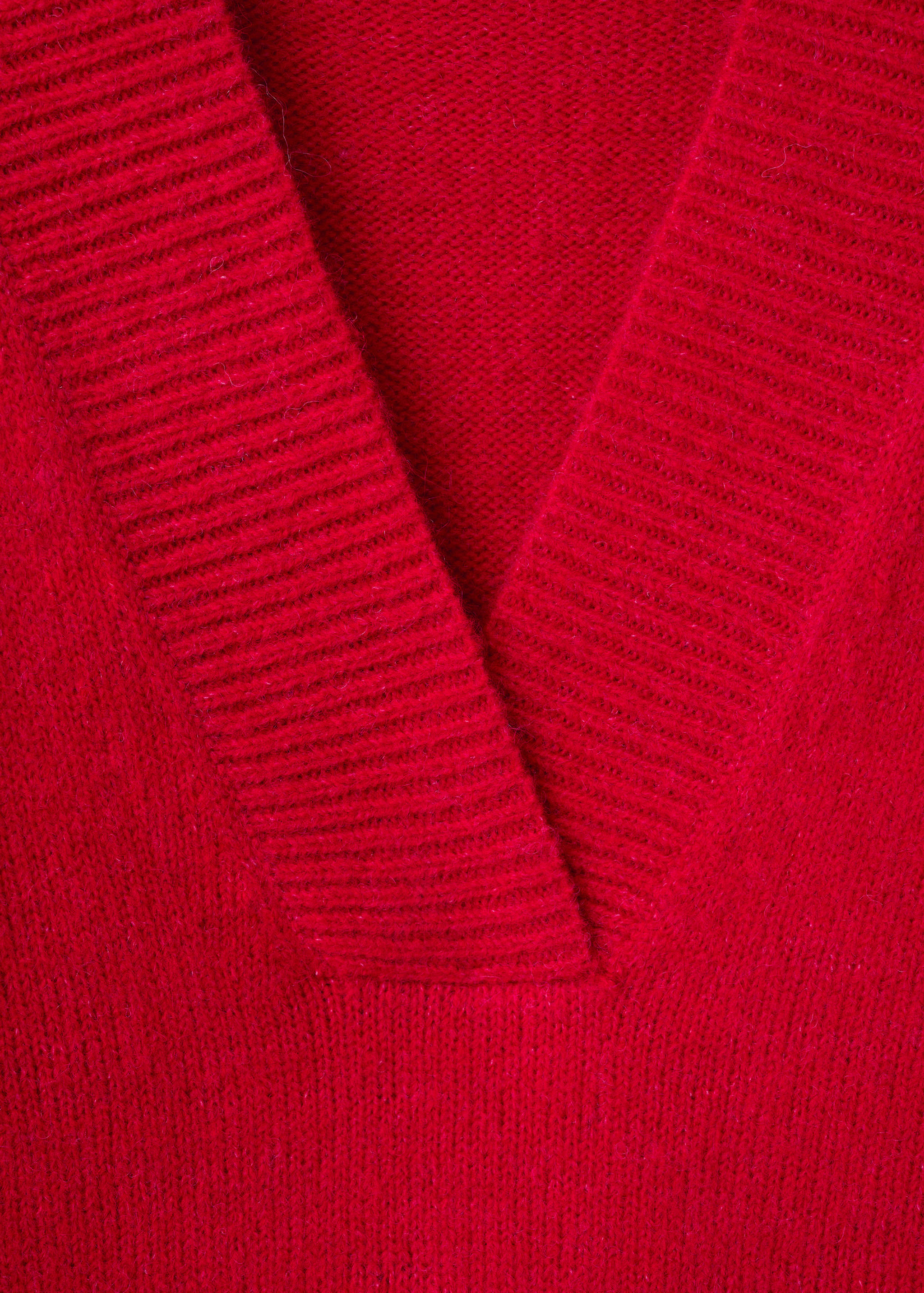 Πουλόβερ χοντρή πλέξη λαιμός V - Λεπτομέρεια του προϊόντος 8