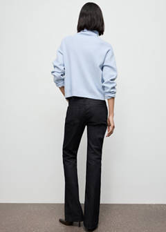 Turtleneck sweater with zip — Sky Blue 3