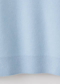 Turtleneck sweater with zip — Sky Blue 7