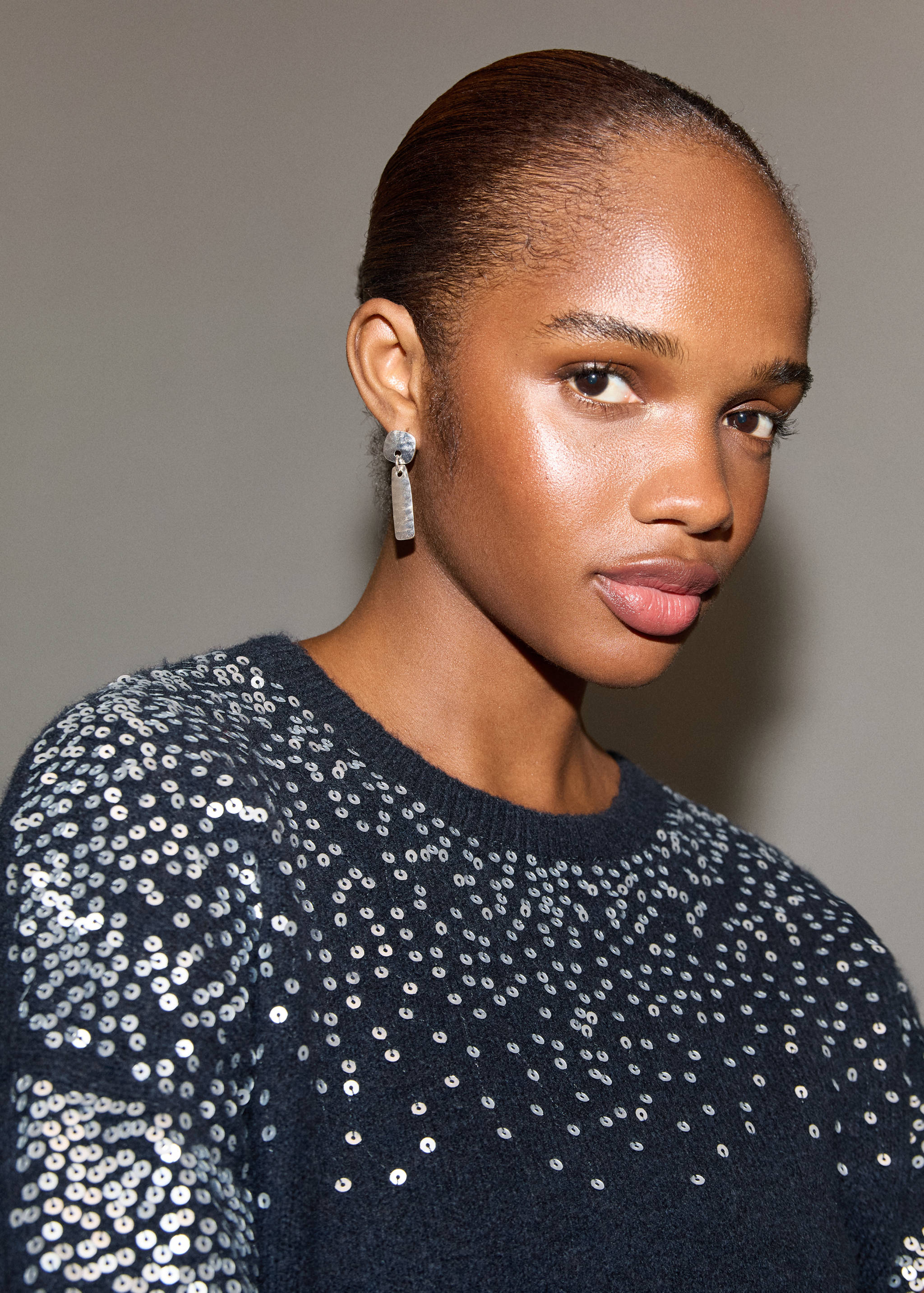 Knit paillette sweater - Details of the article 1