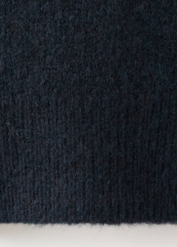 Knit paillette sweater — Navy